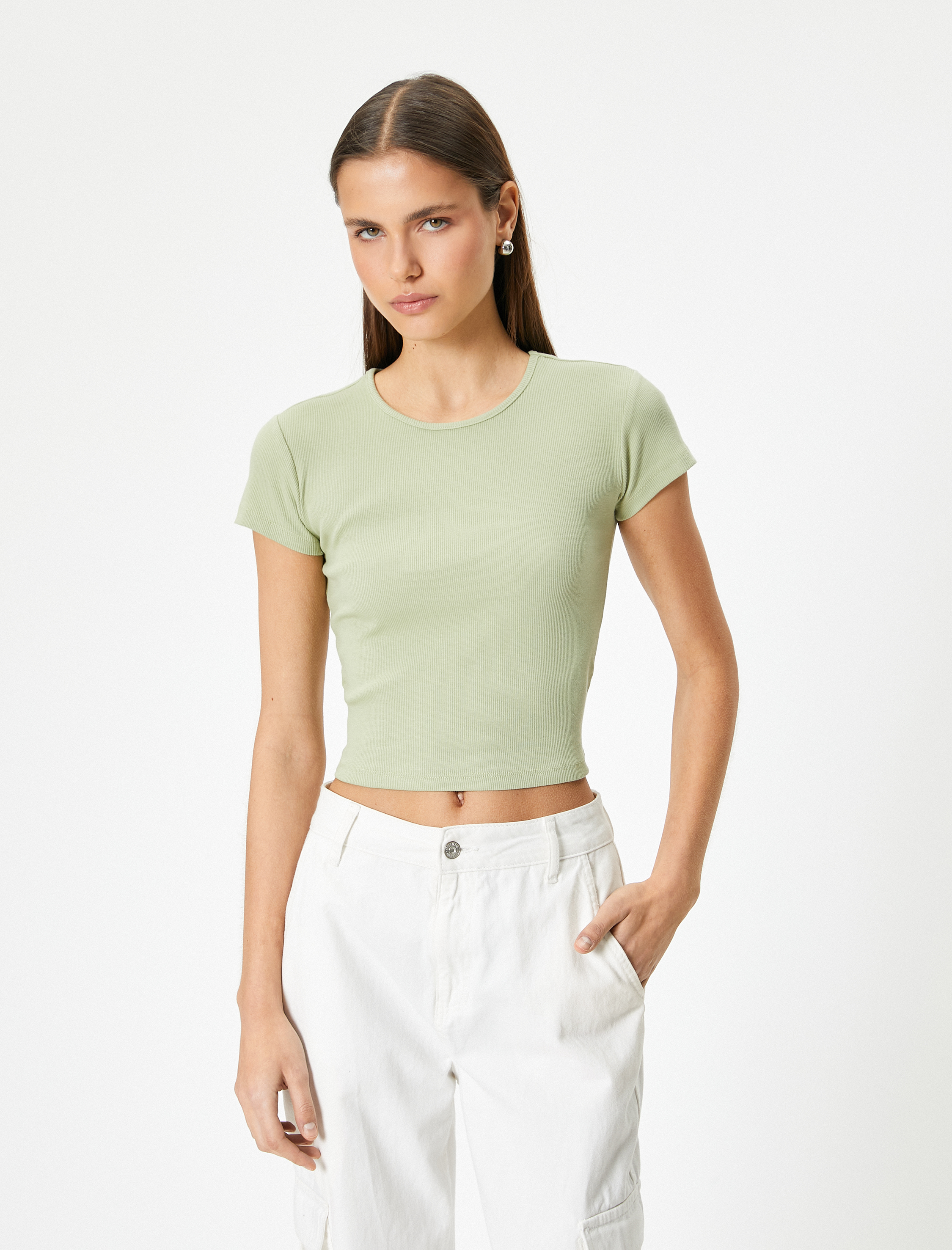 Basic Body Kısa Kollu Yuvarlak Yaka Pamuklu