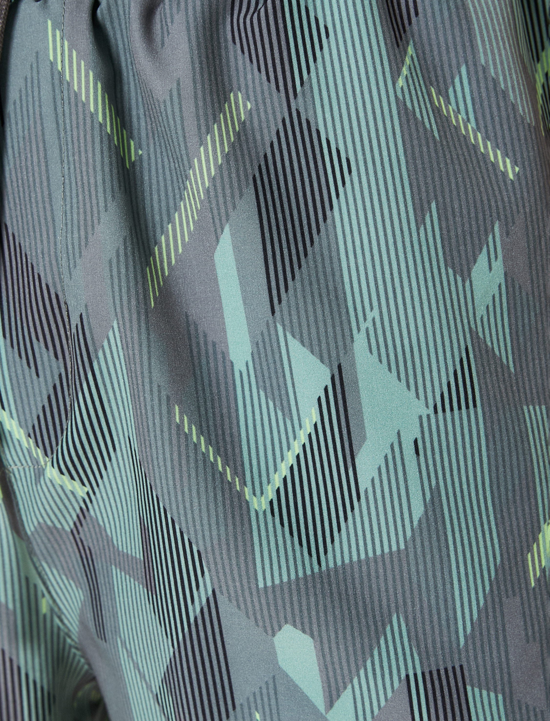   Spor Şort Beli Bağcıklı Desenli Cep Detaylı