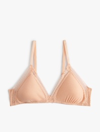 Dolgusuz Balensiz Sütyen Dantelli Fitilli