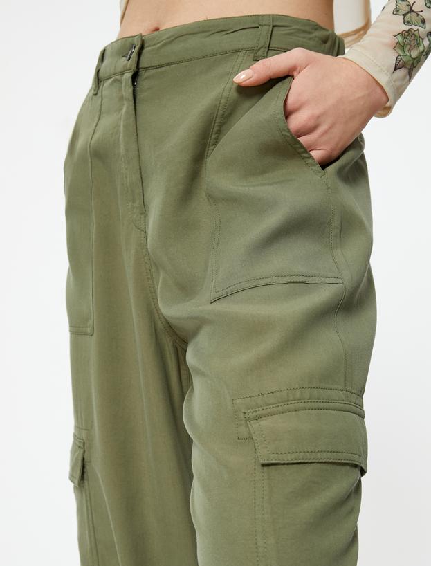 Kargo Jogger Pantolon Cepli Lyocell™ Kumaş_5