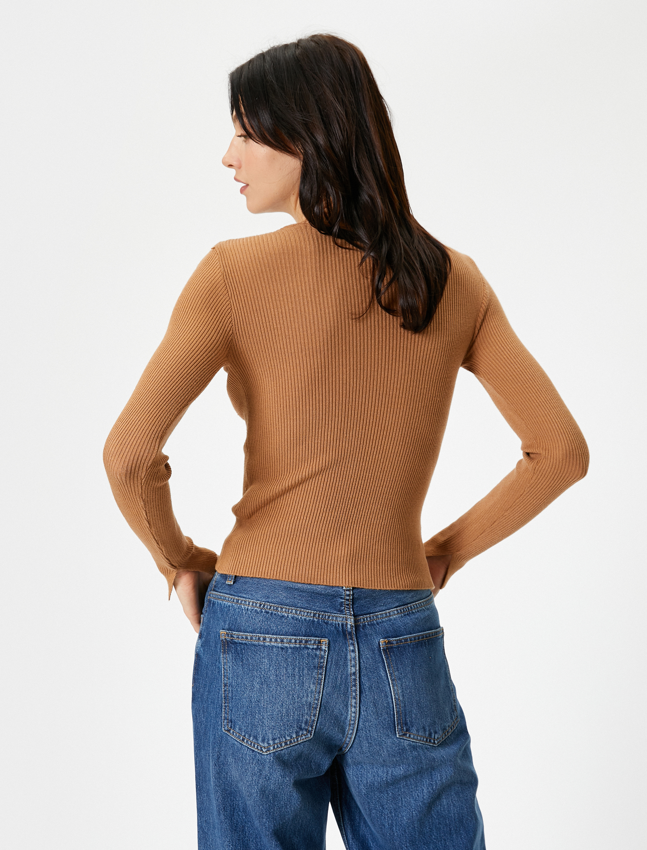   Triko Kazak Basic Yarım Balıkçı Yaka