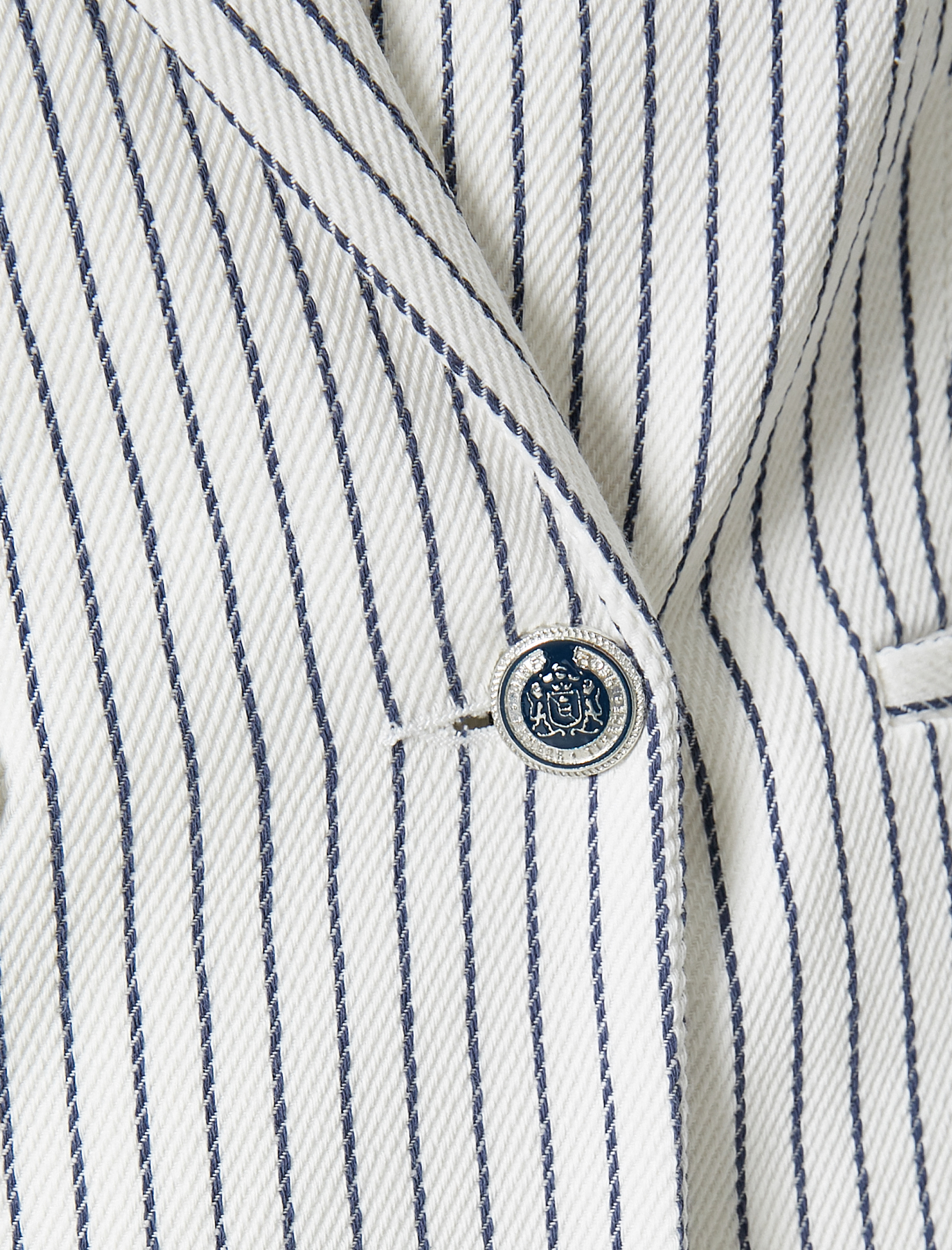   Blazer Ceket Kruvaze Düğmeli Fleto Cepli Pamuklu