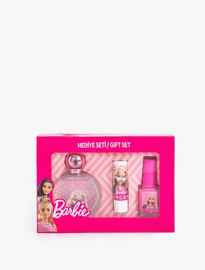 Barbie Hediye Seti Parfüm Oje ve Dudak Nemlendirici 3'lü Lisanslı_0