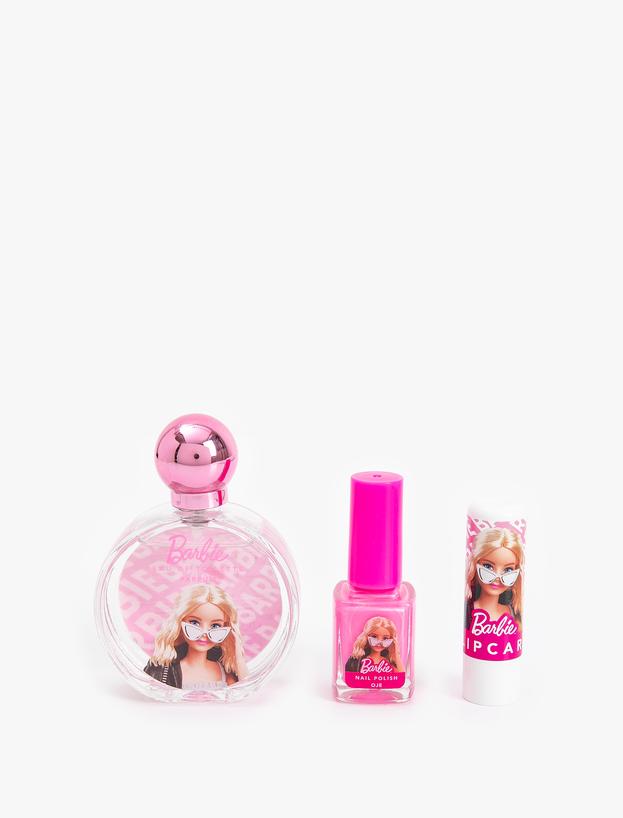 Barbie Hediye Seti Parfüm Oje ve Dudak Nemlendirici 3'lü Lisanslı_1