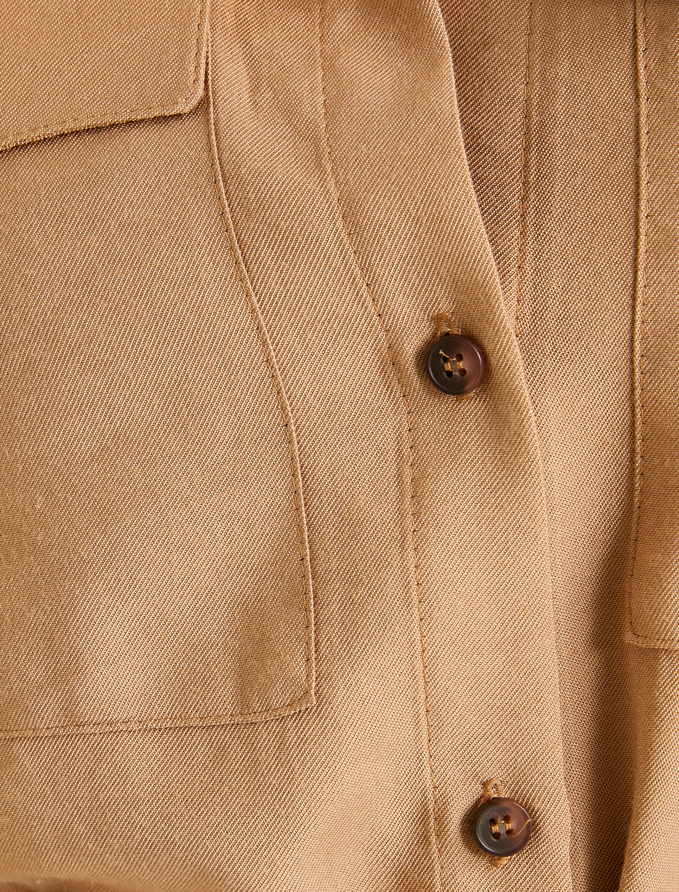   Gömlek Elbise Viskon Kısa Kollu Düğmeli Kemer Detaylı