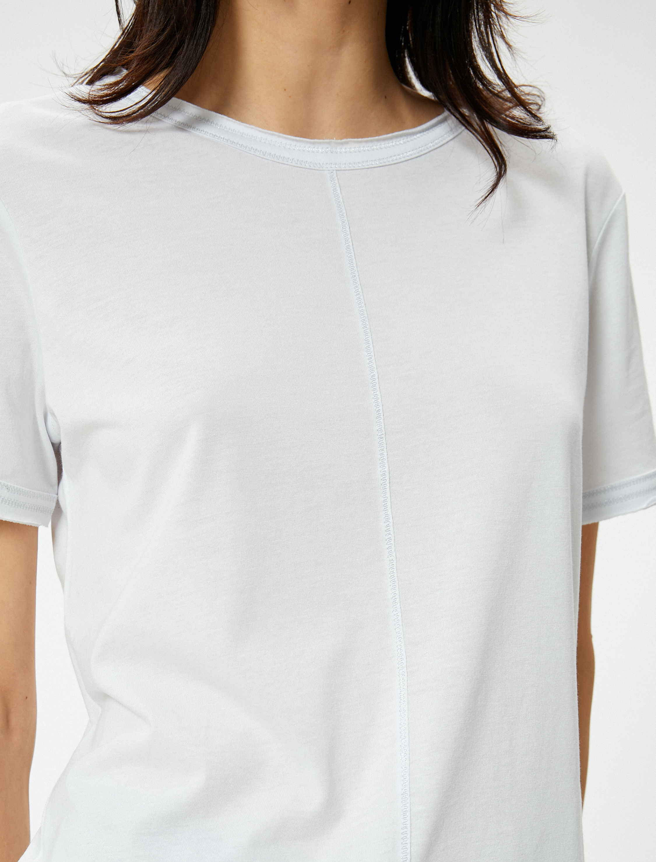   Basic Tişört Bisiklet Yaka Kısa Kollu Standart Kesim