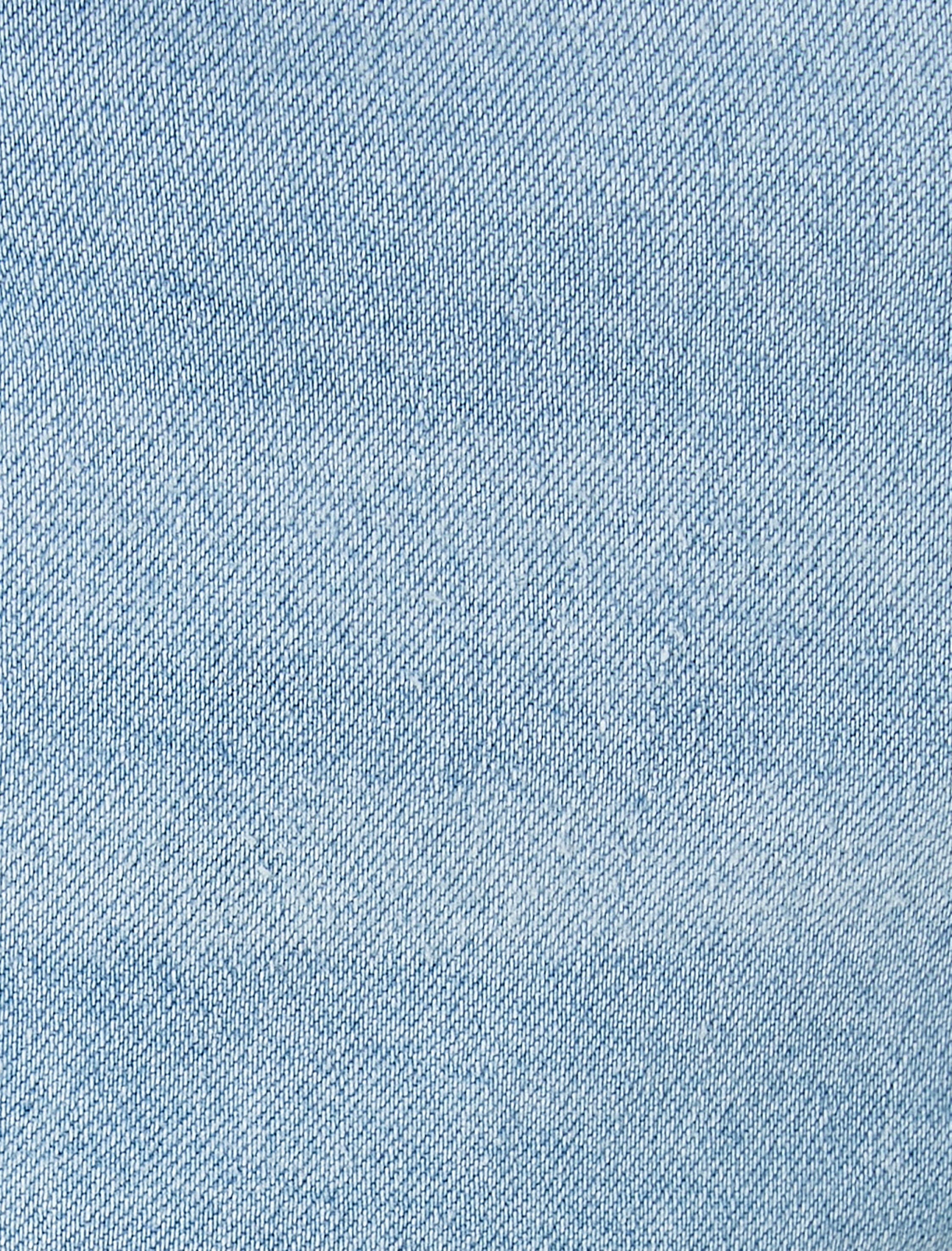   Yırtık Kot Şort Slim Fit Katlama Detaylı Düğmeli Cepli