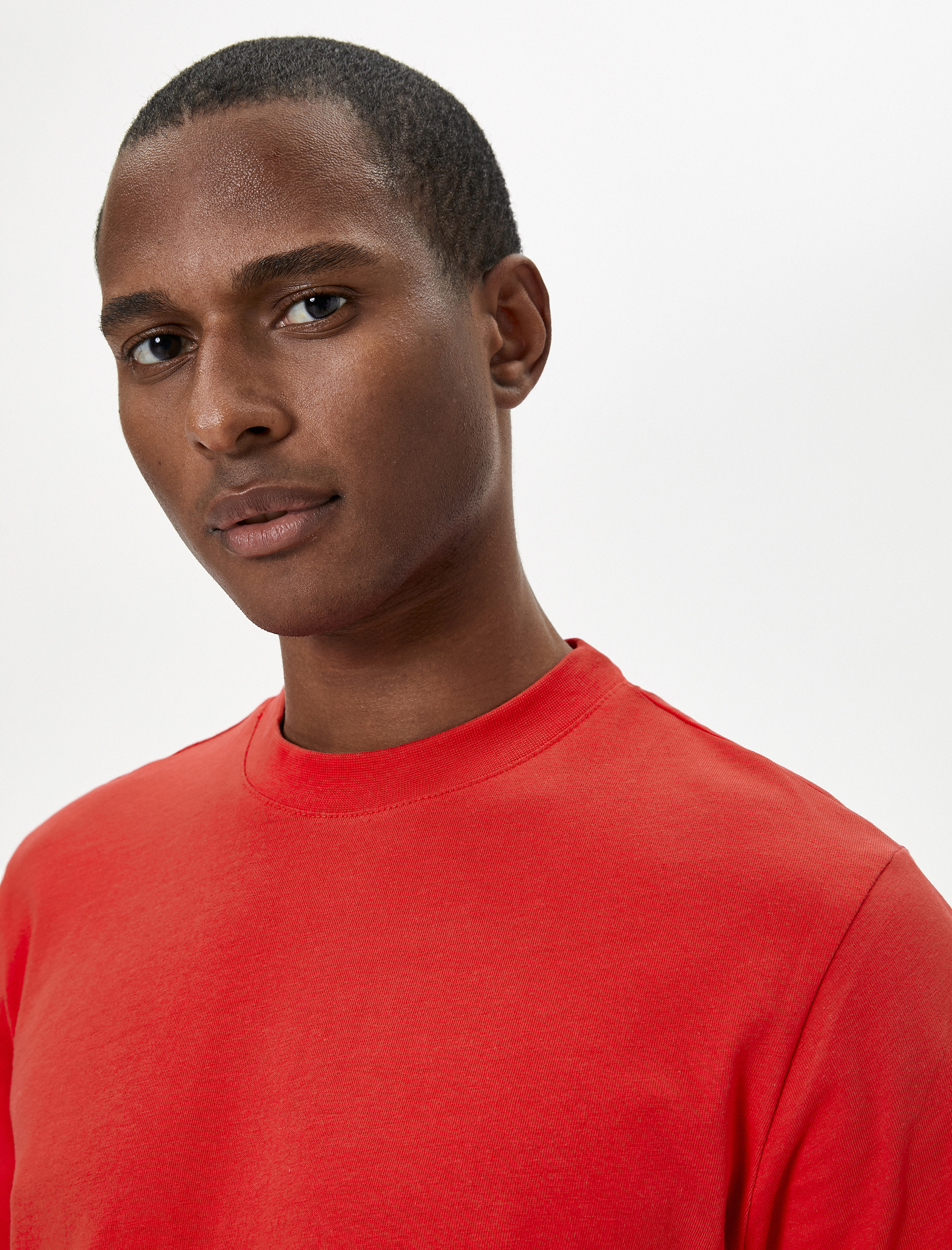   Basic Tişört Bisiklet Yaka Kısa Kollu Pamuklu