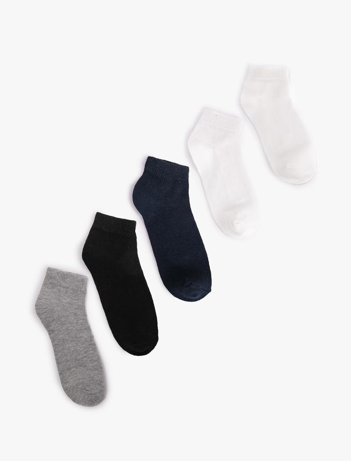 Erkek Çocuk 5'li Basic Patik Çorap Seti