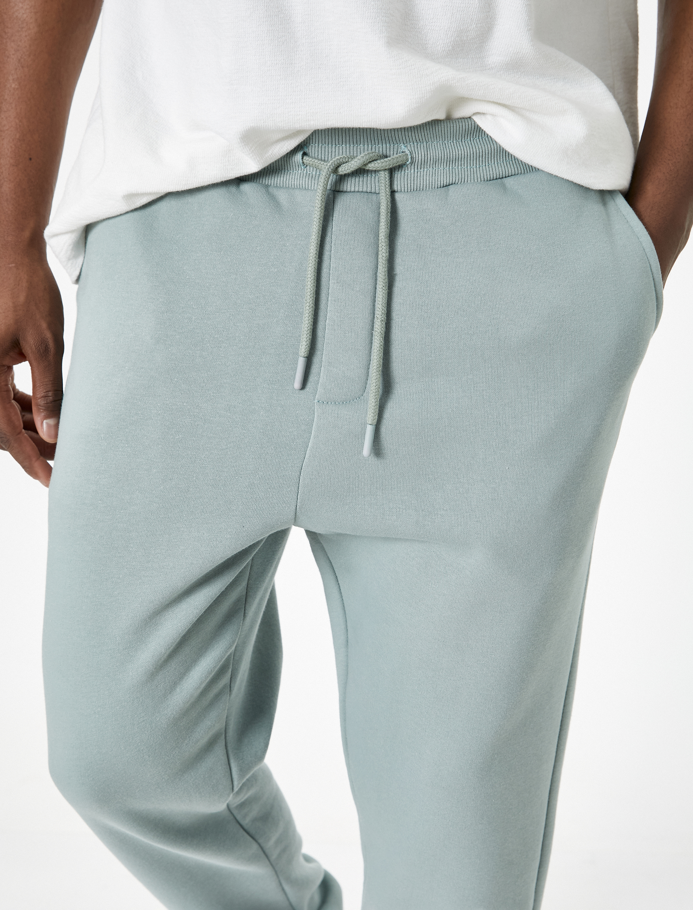   Jogger Eşofman Altı Beli Bağcıklı Cep Detaylı Şardonlu