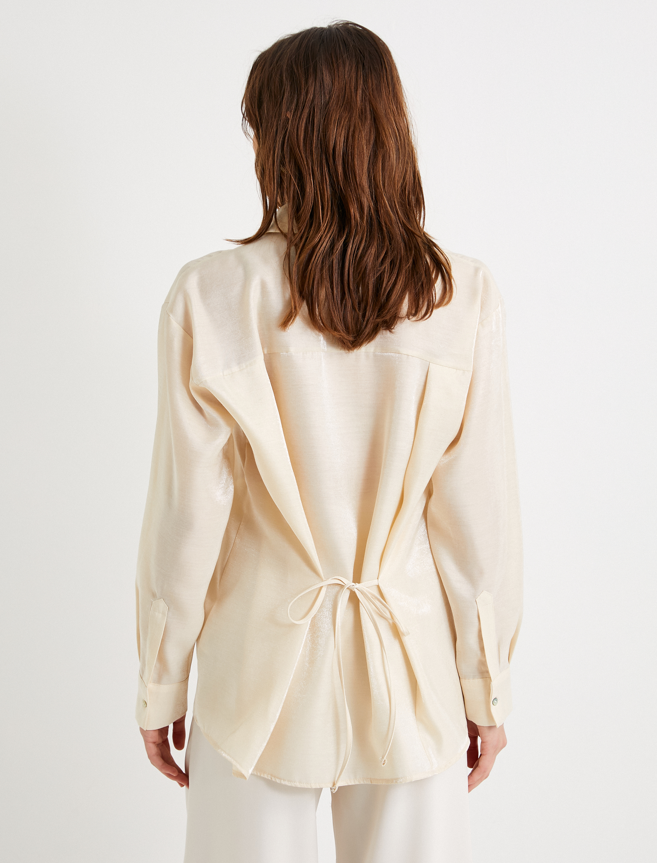   Gömlek Cep Detaylı Uzun Kollu