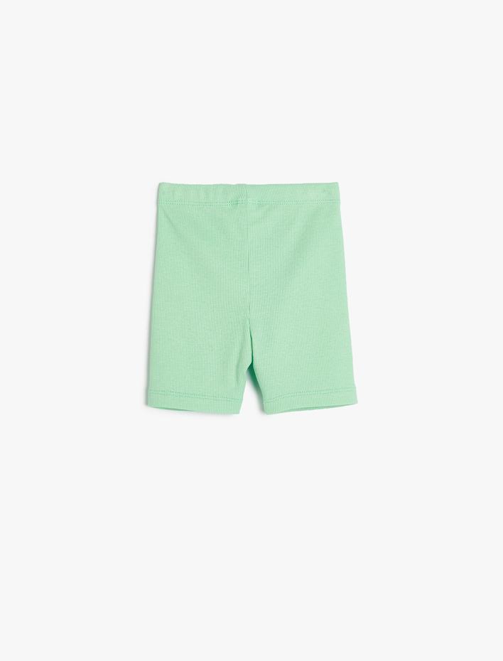 Kız Bebek Basic Kısa Tayt Beli Lastikli