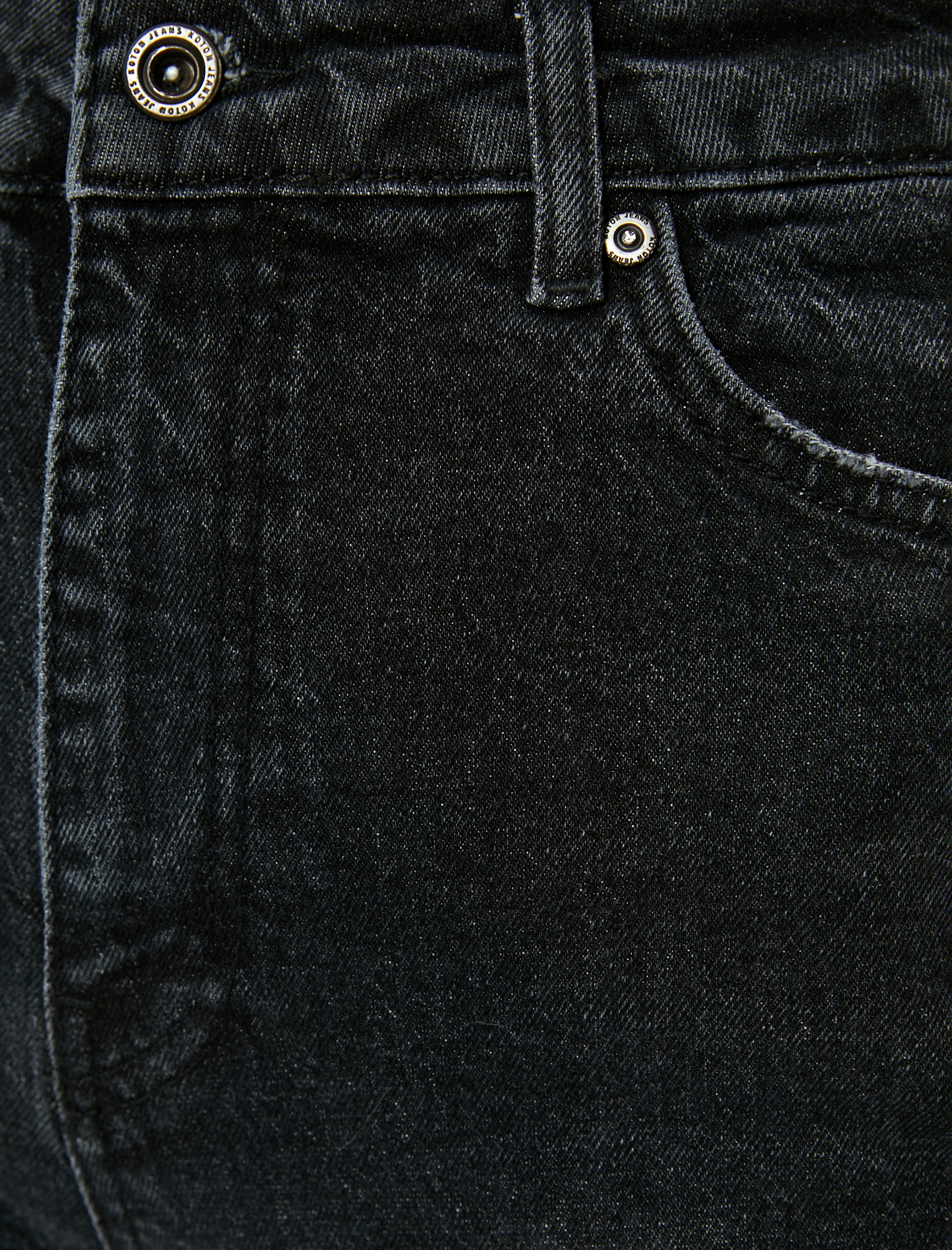   Yüksek Bel Kot Pantolon Rahat Kesim Hafif Dar Paça - Mom Slim Jeans