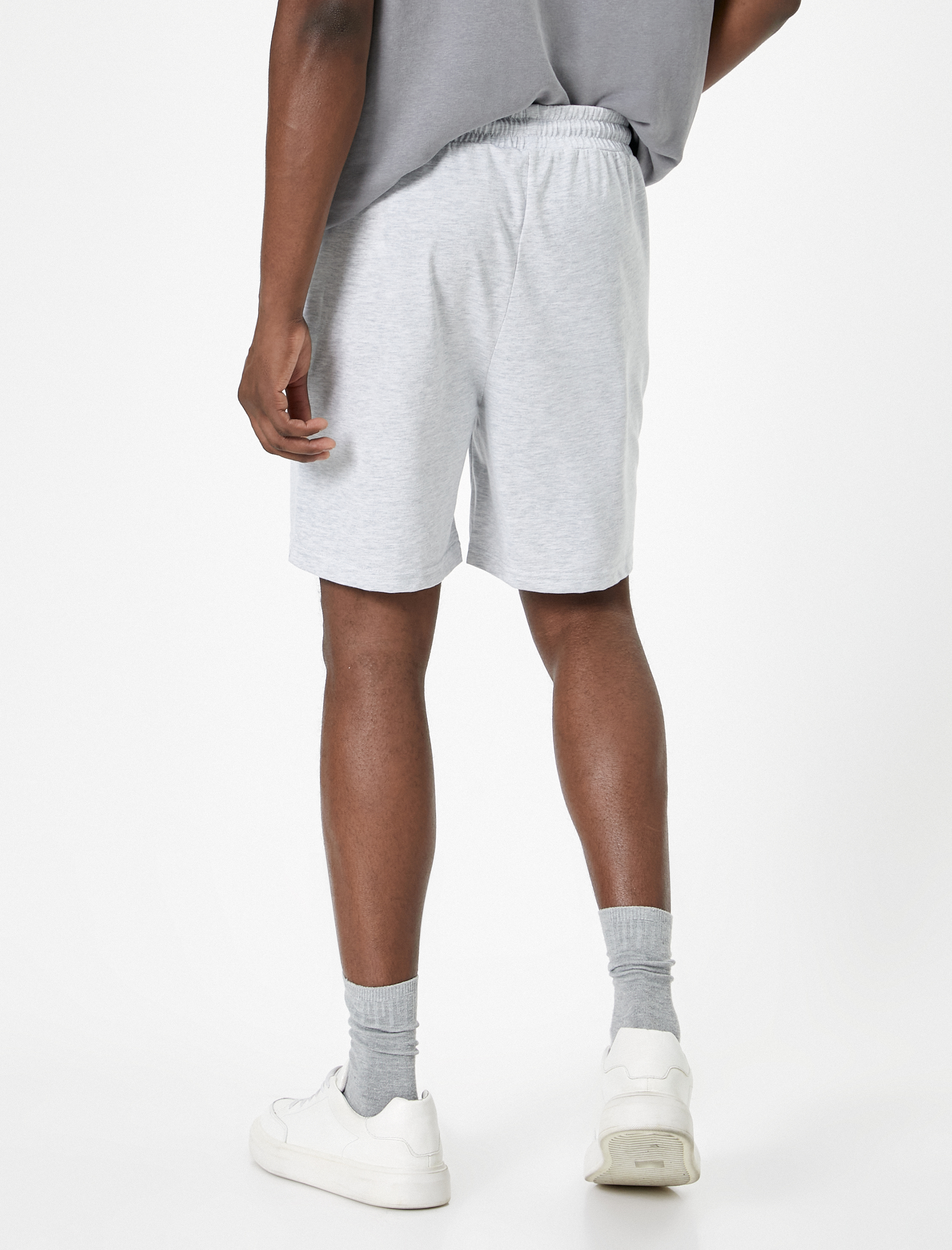   Beli Bağcıklı Bermuda Şort Cep Detaylı Pamuklu