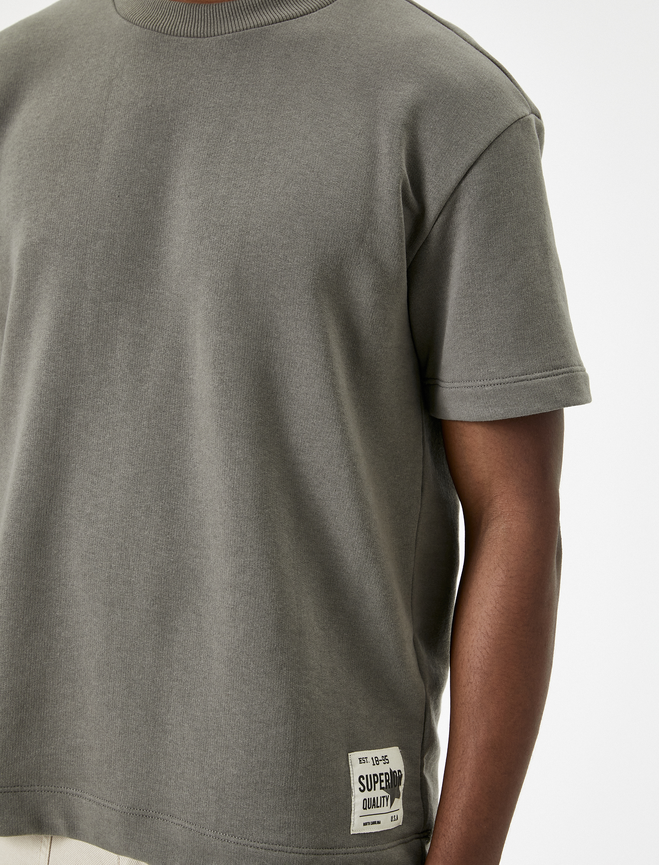   Basic Tişört Bisiklet Yaka Kısa Kollu