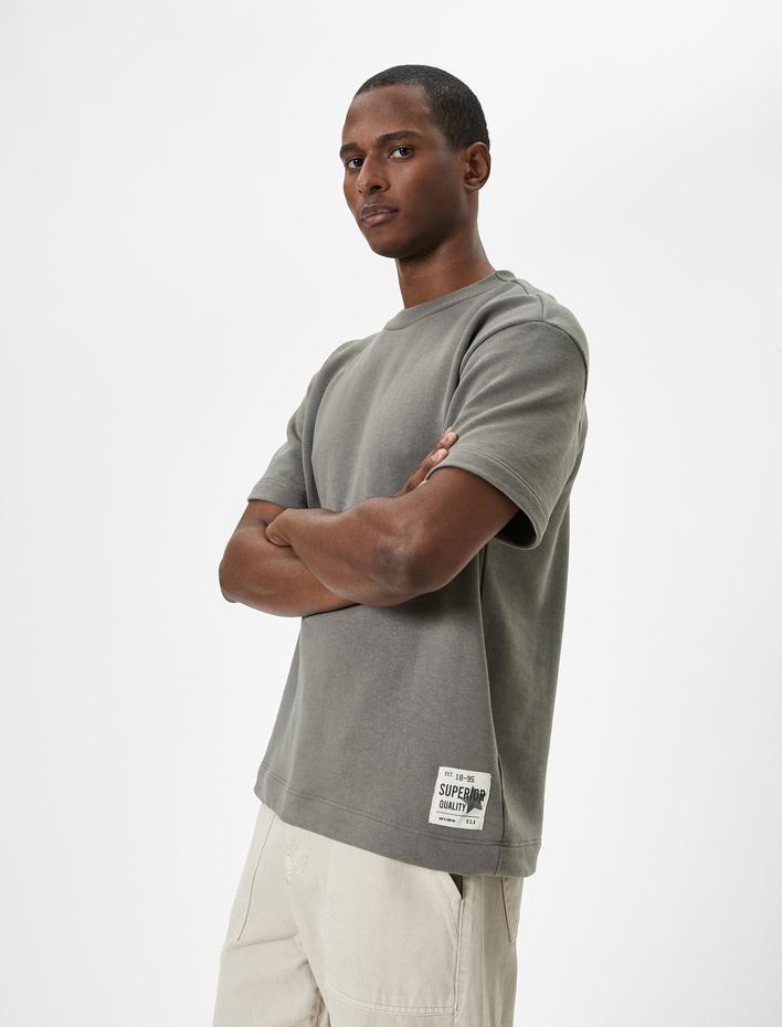  Basic Tişört Bisiklet Yaka Kısa Kollu