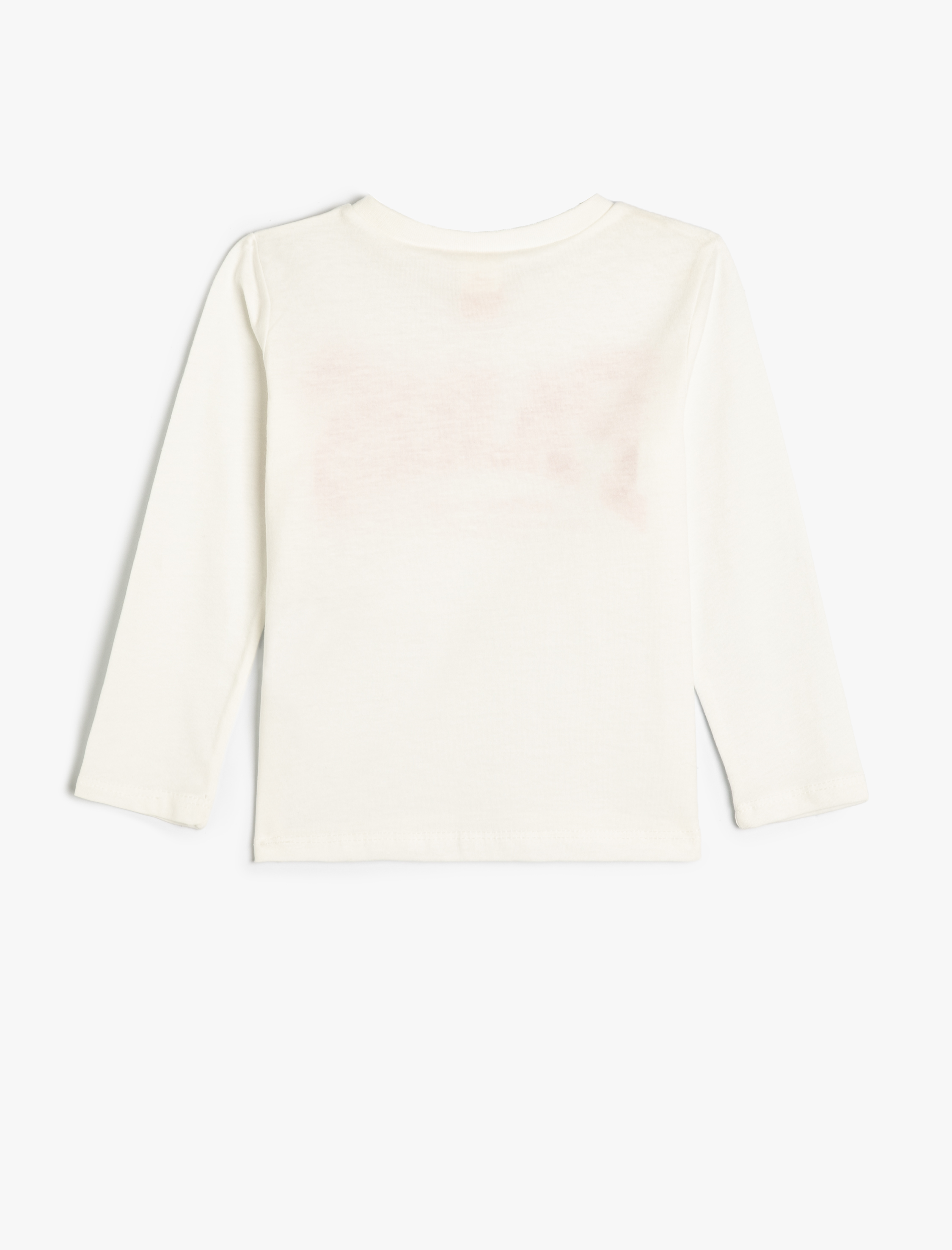 Kız Bebek Tişört Uzun Kollu Şehir Baskılı Bisiklet Yaka Pamuklu