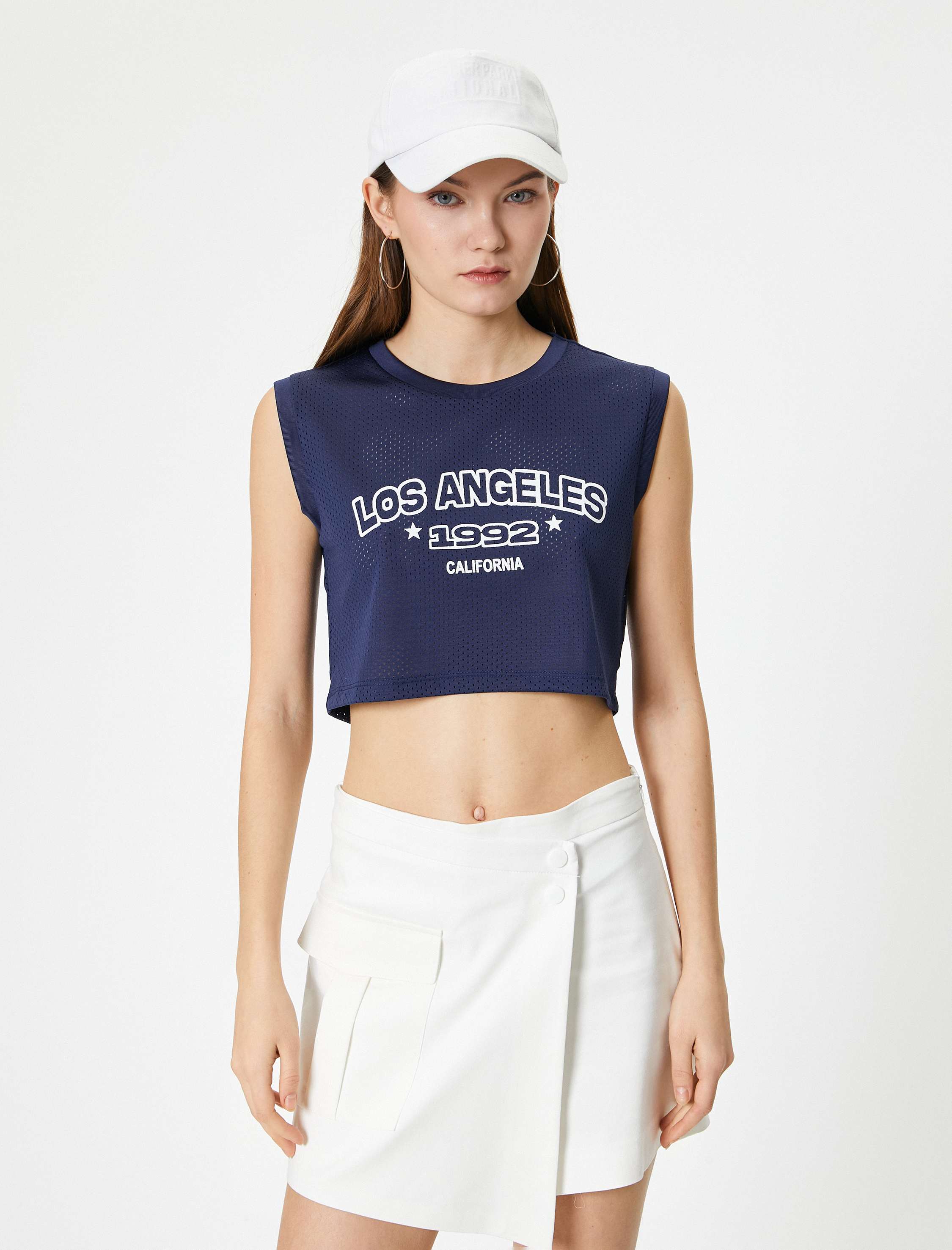   File Kısa Atlet Baskılı Bisiklet Yaka