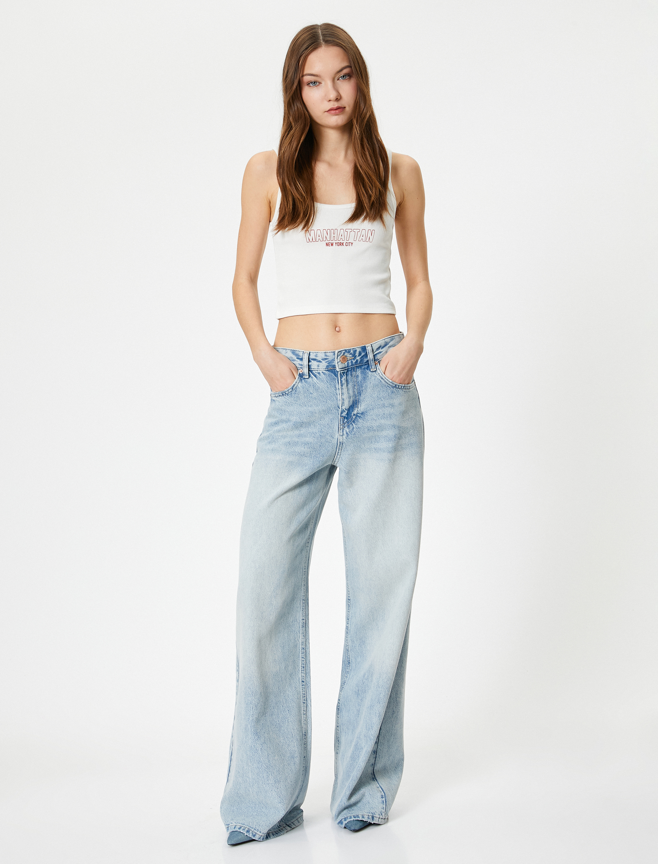   Askılı Kısa Atlet Baskılı Ribanalı Pamuklu