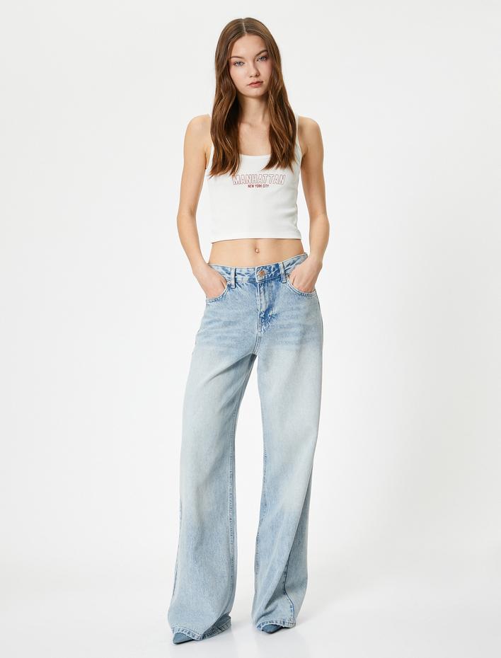  Askılı Kısa Atlet Baskılı Ribanalı Pamuklu