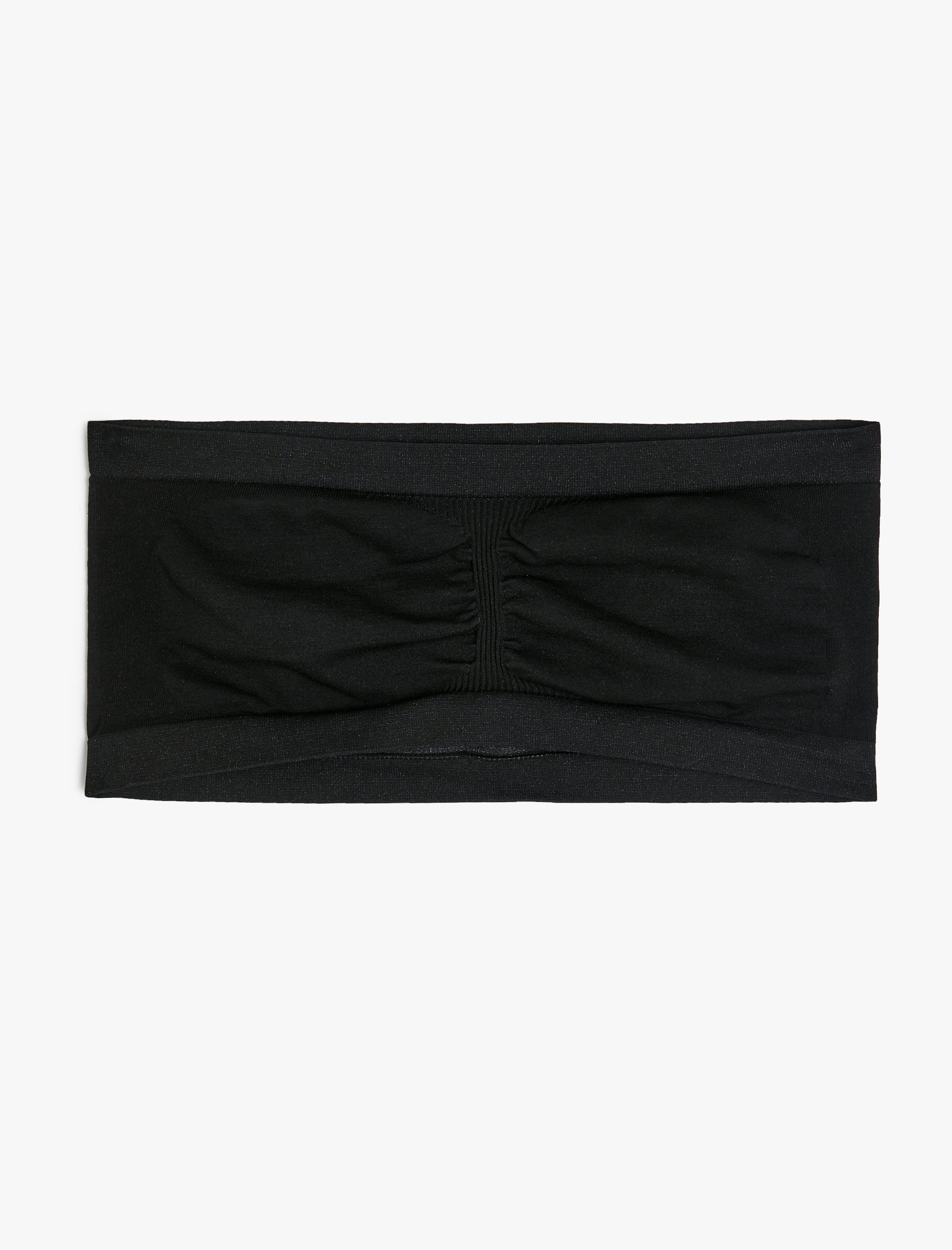   Straplez Süper Crop Atlet Ribanalı