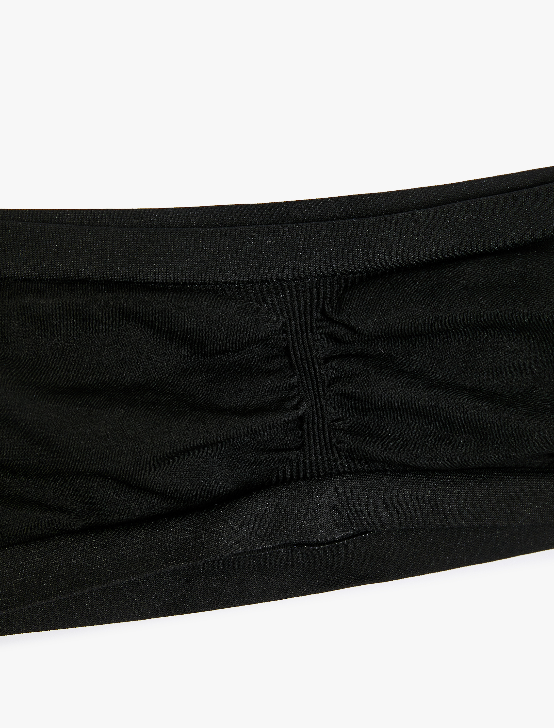   Straplez Süper Crop Atlet Ribanalı