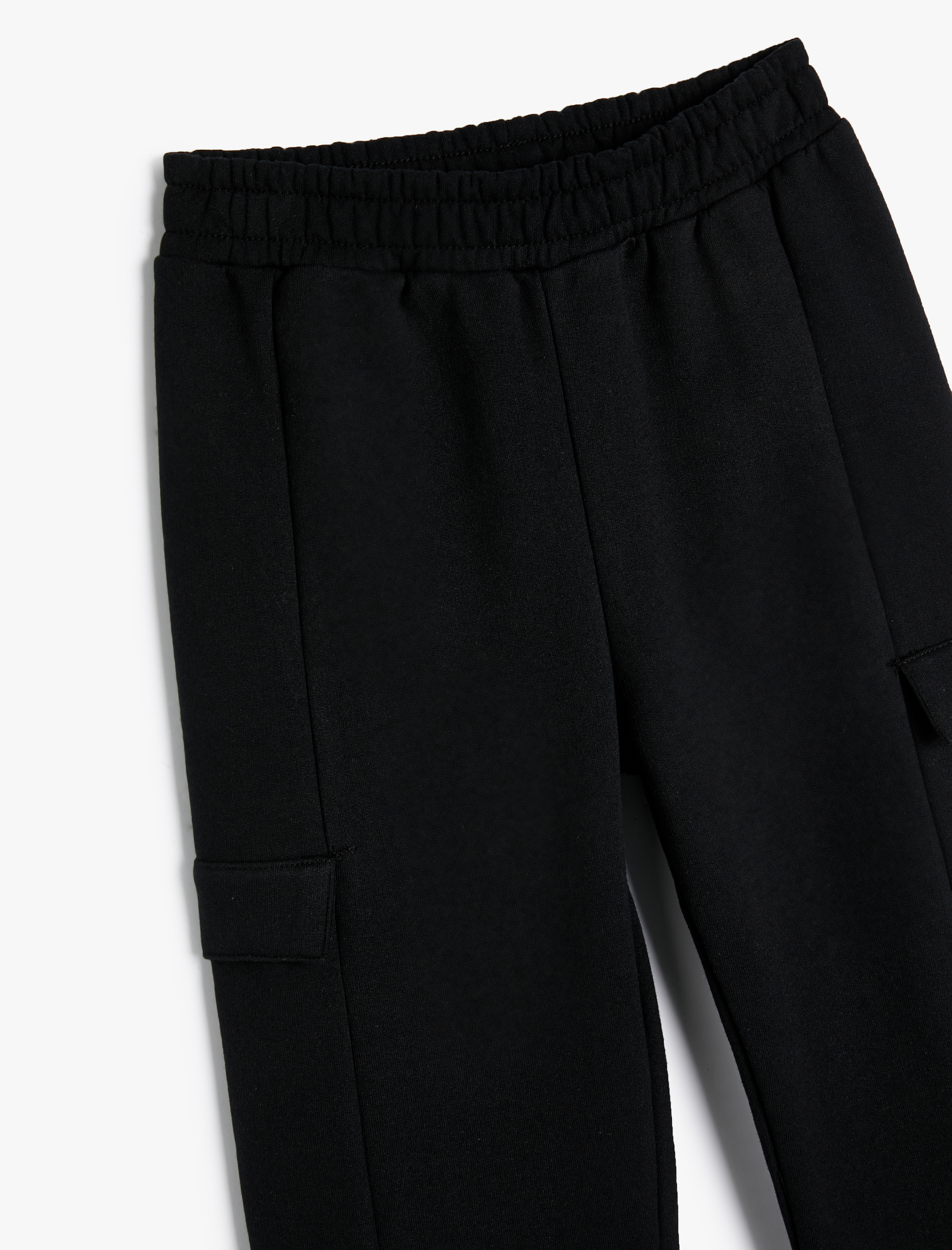  Kız Çocuk Basic Jogger Eşofman Altı Cep Detaylı Beli Lastikli Şardonlu