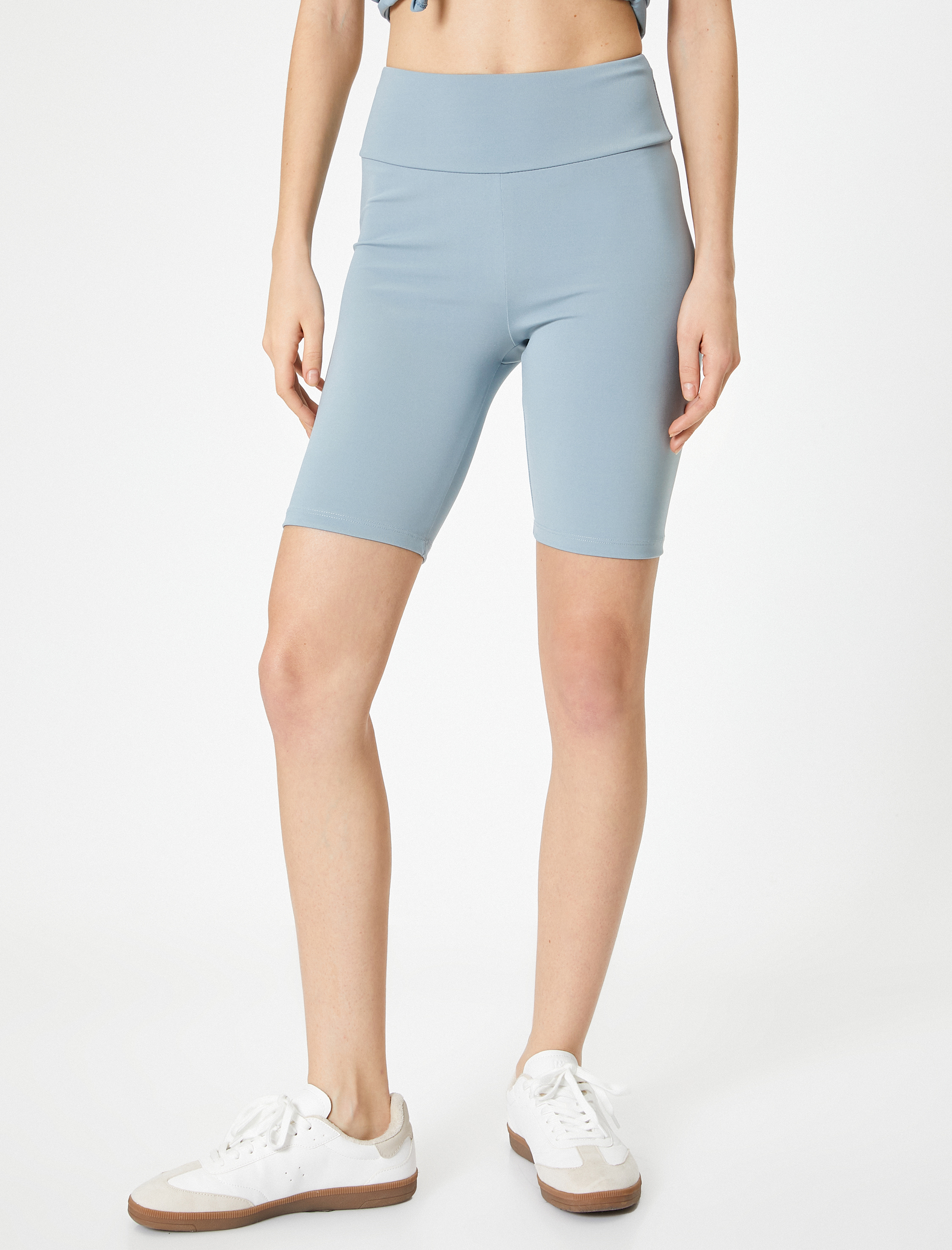   Spor Biker Tayt Yüksek Bel Slim Fit