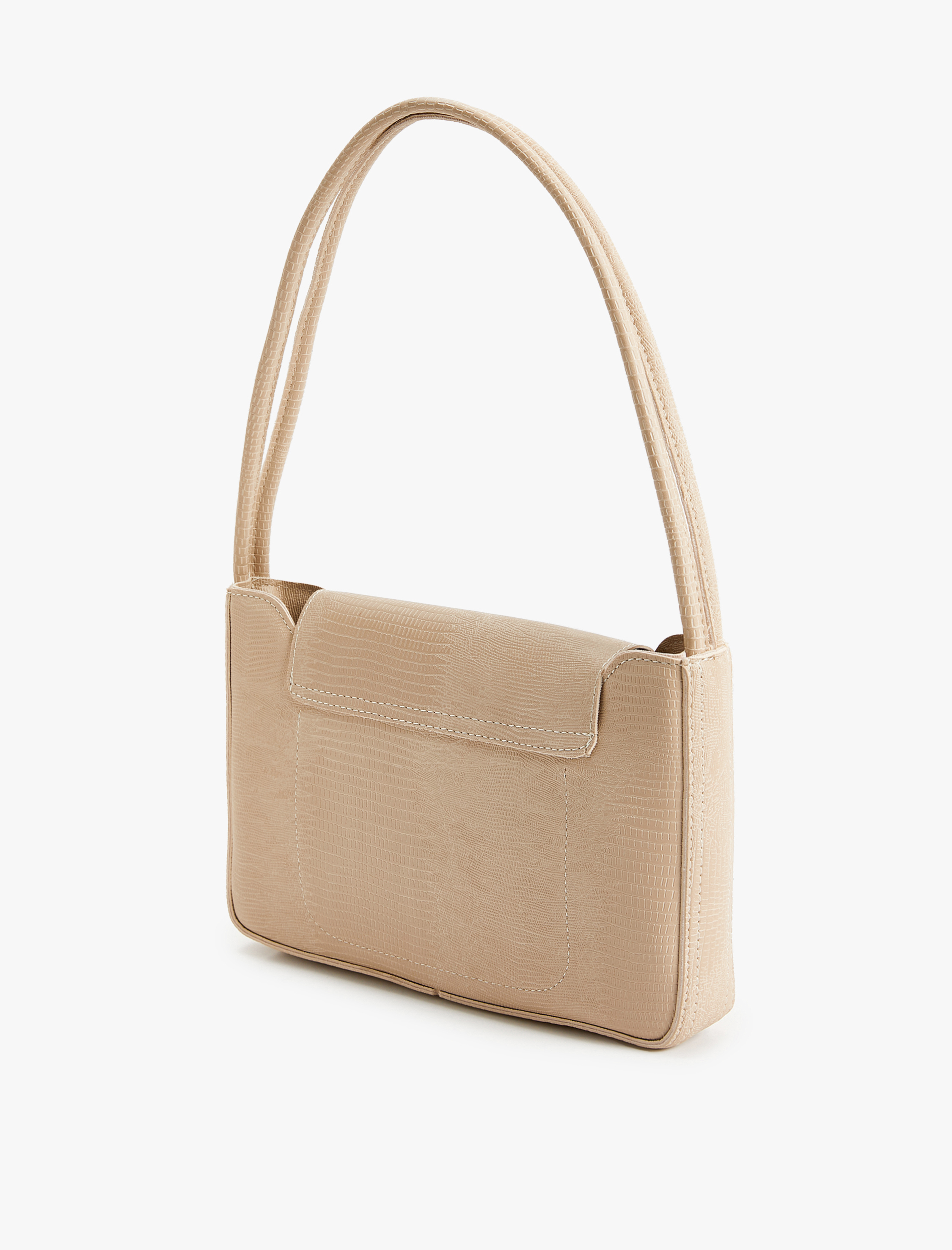  Kadın Baget Çanta Kapaklı Suni Deri