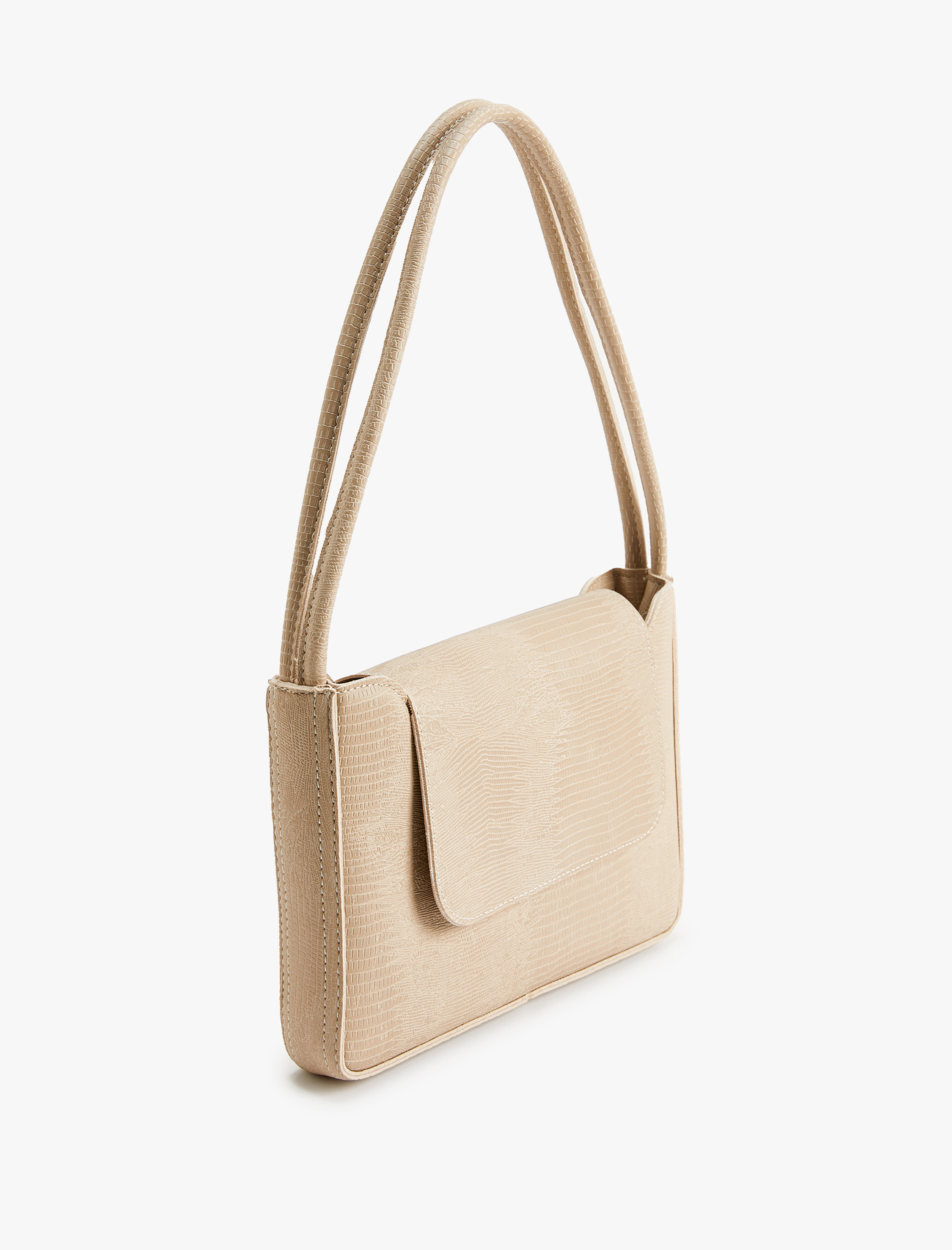  Kadın Baget Çanta Kapaklı Suni Deri