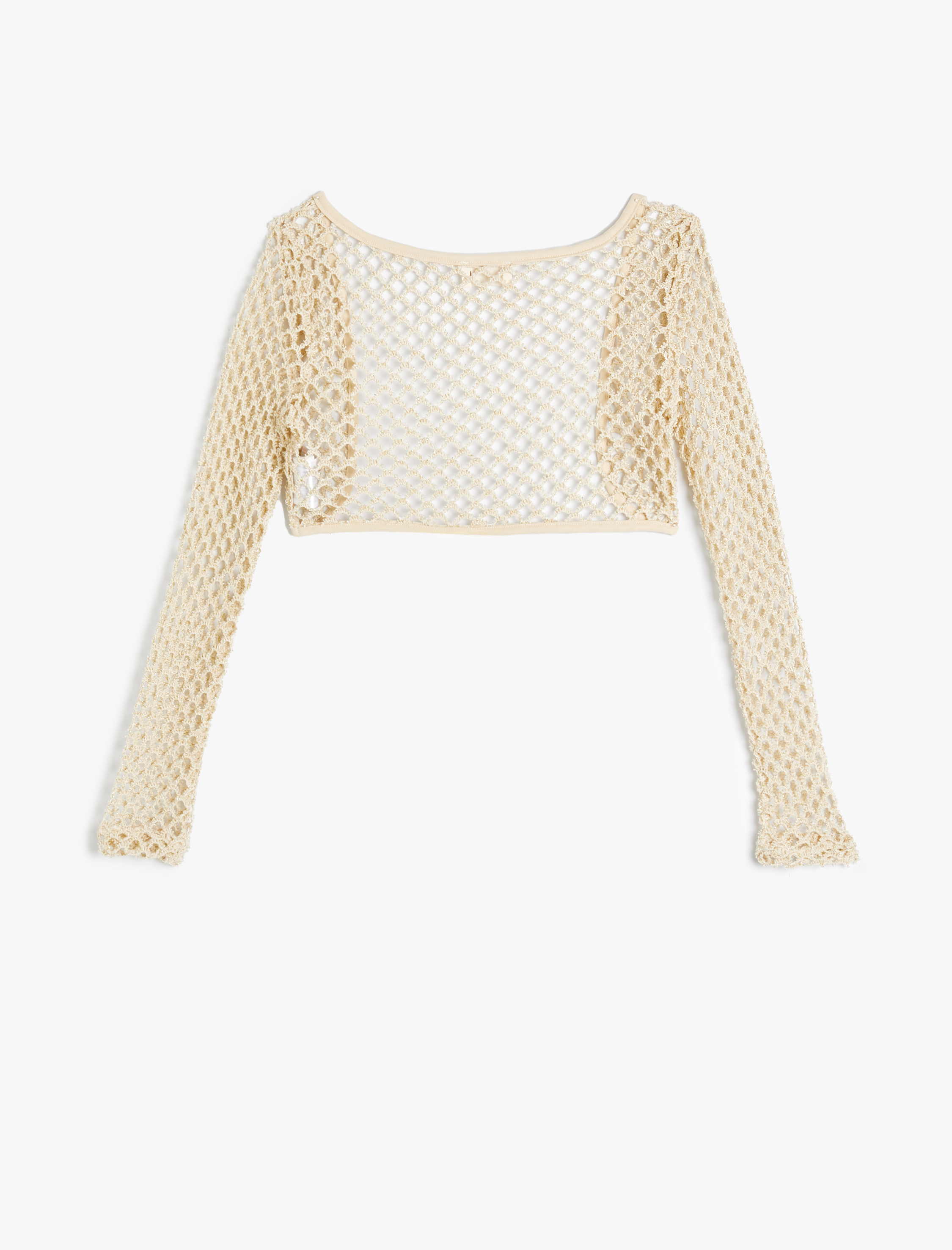 Kız Çocuk Crop Bluz Uzun Kollu