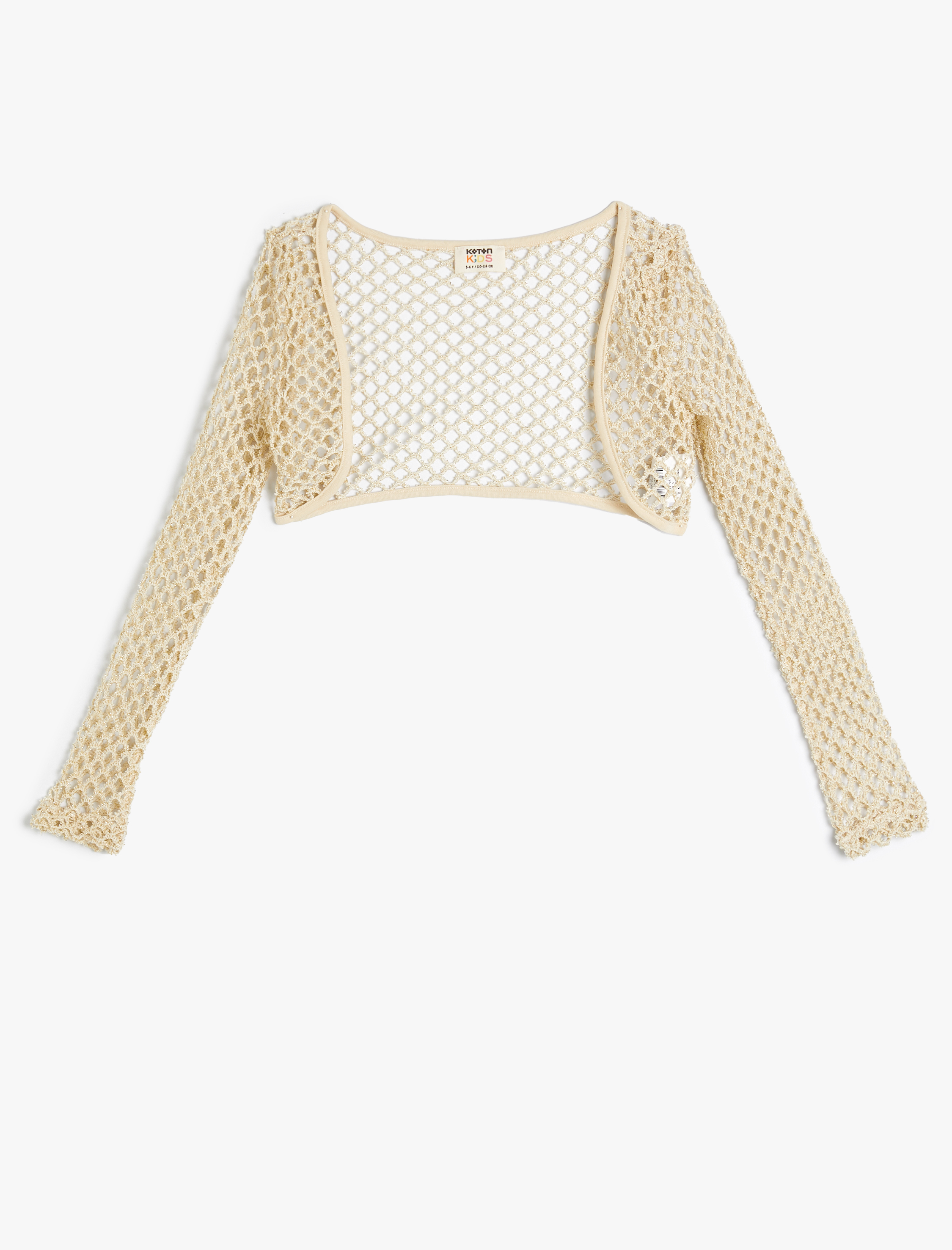 Kız Çocuk Crop Bluz Uzun Kollu