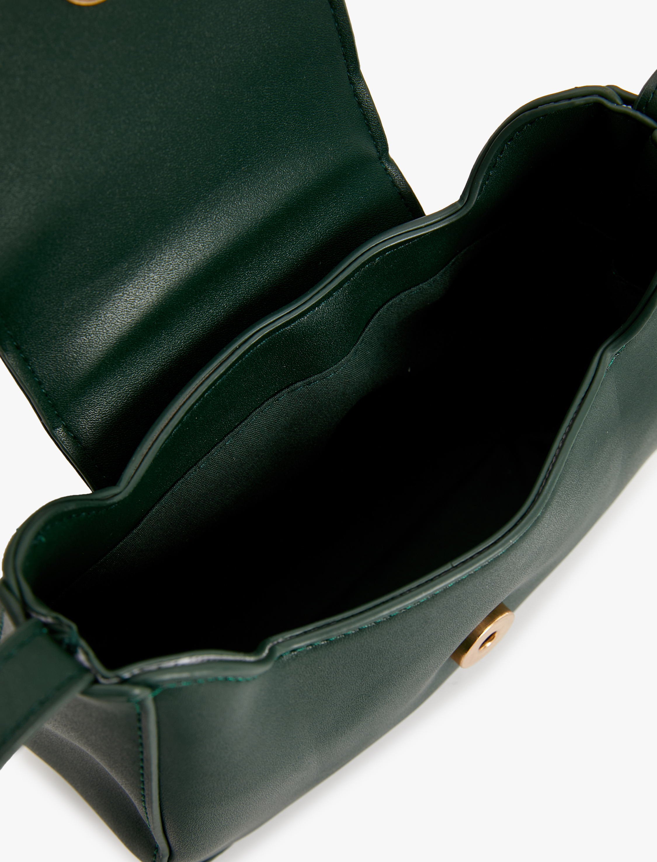  Kadın Küçük Çapraz Çanta Kapaklı Renk Kontrastlı Suni Deri