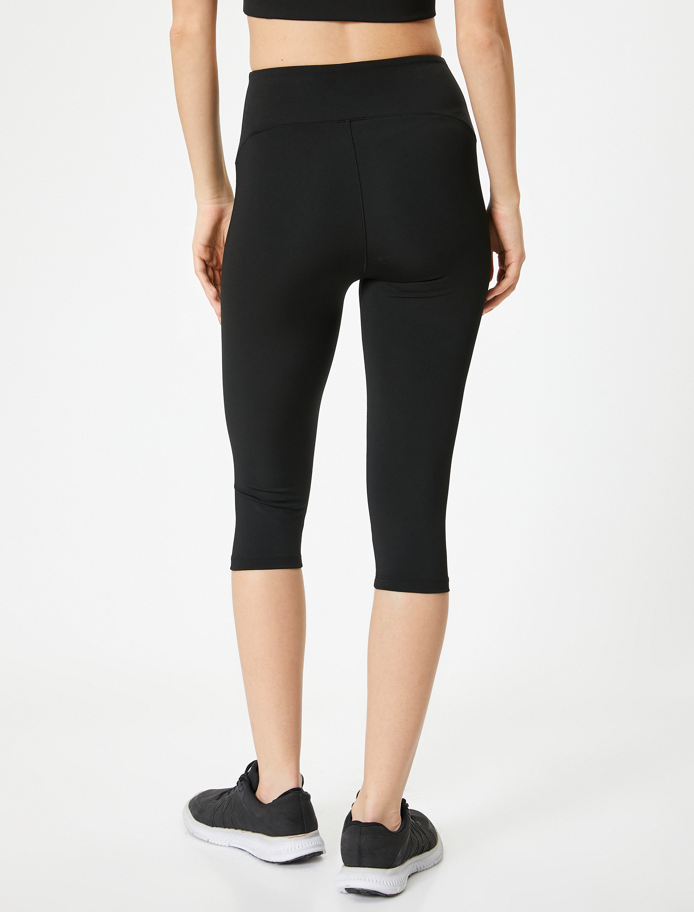 Kapri Tayt Yanları Çizgili Standart Bel Slim Fit