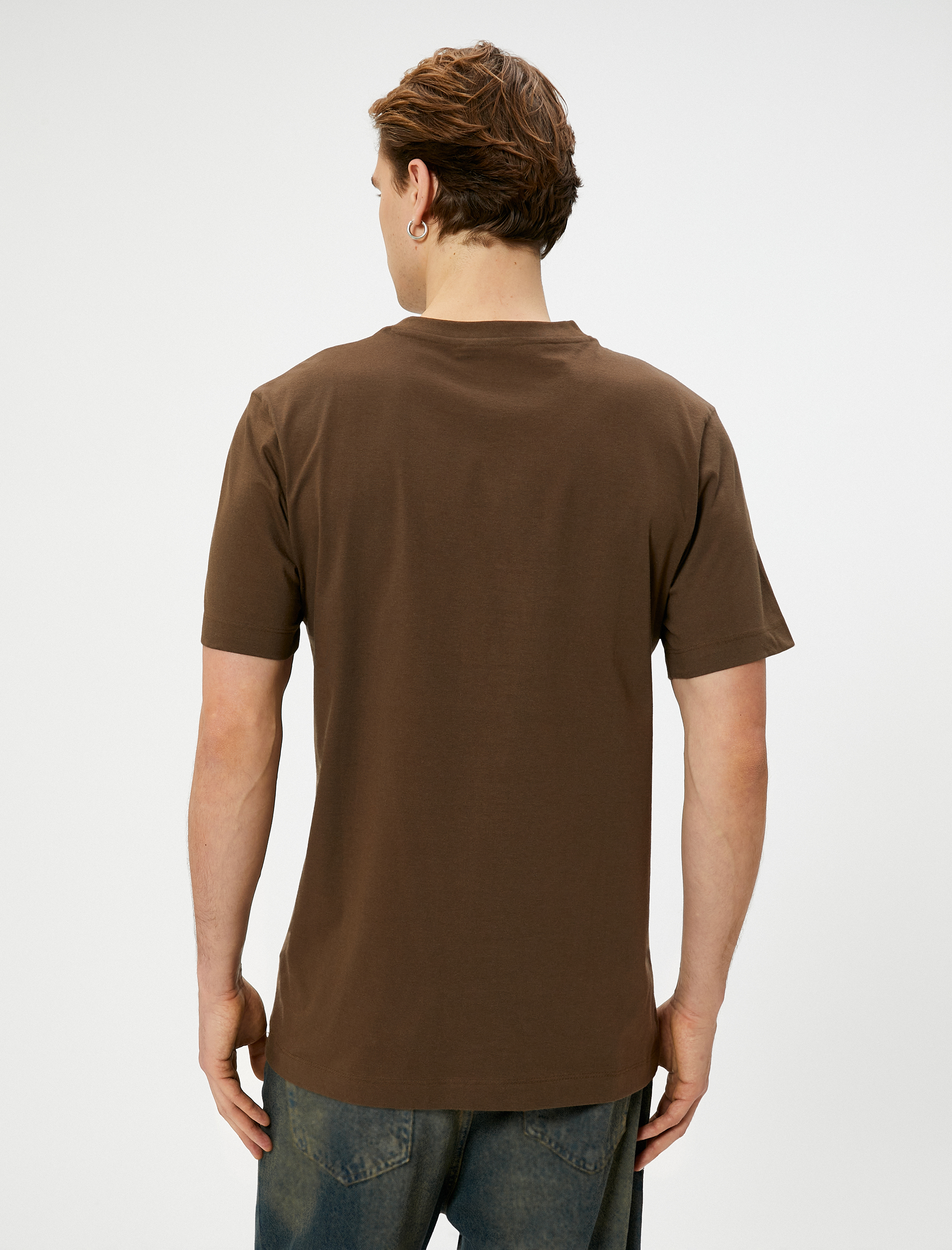   Basic Tişört Bisiklet Yaka Kısa Kollu