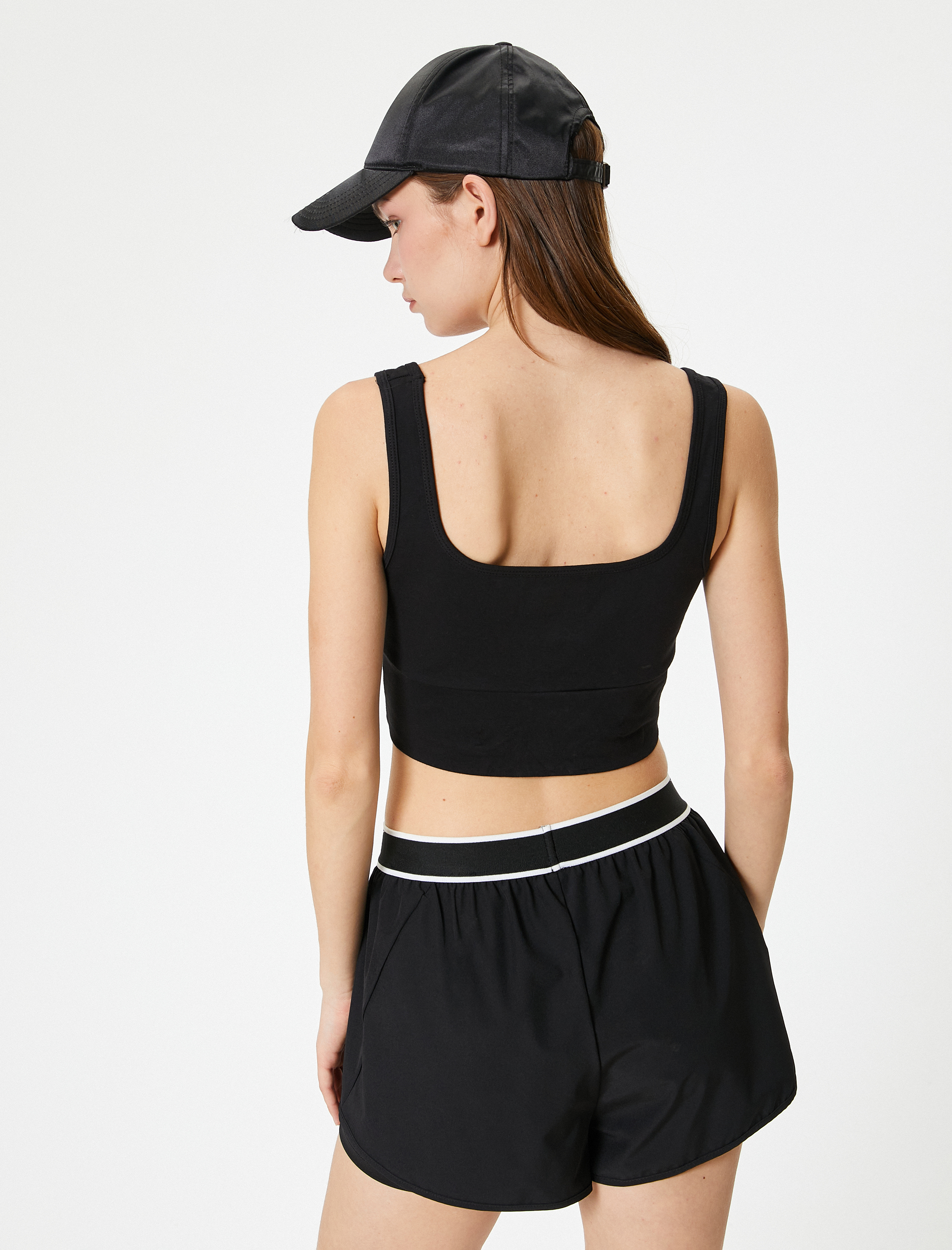   Spor Yarım Atlet Kare Yaka