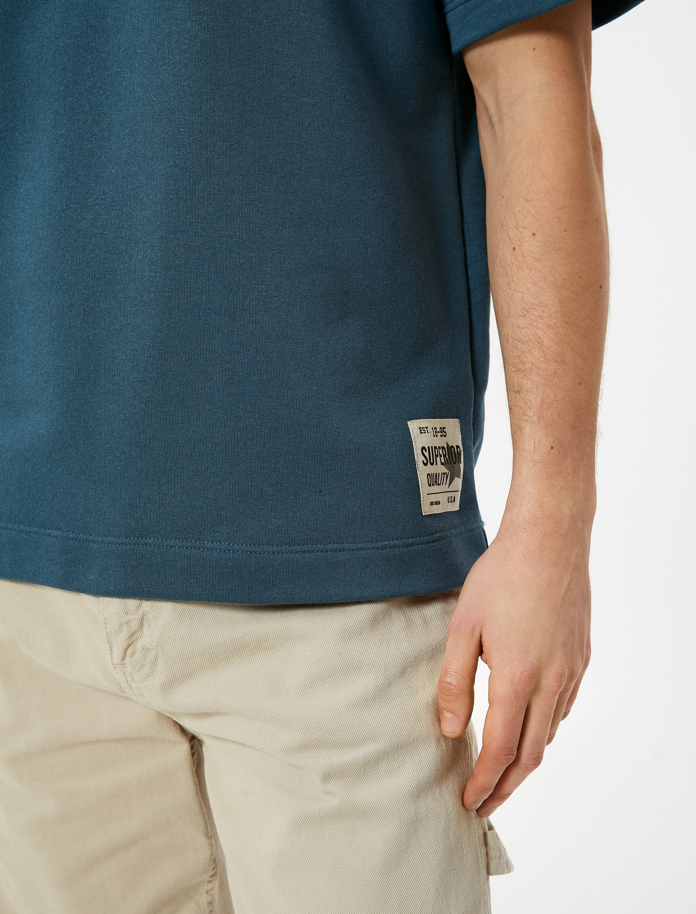   Basic Tişört Bisiklet Yaka Kısa Kollu