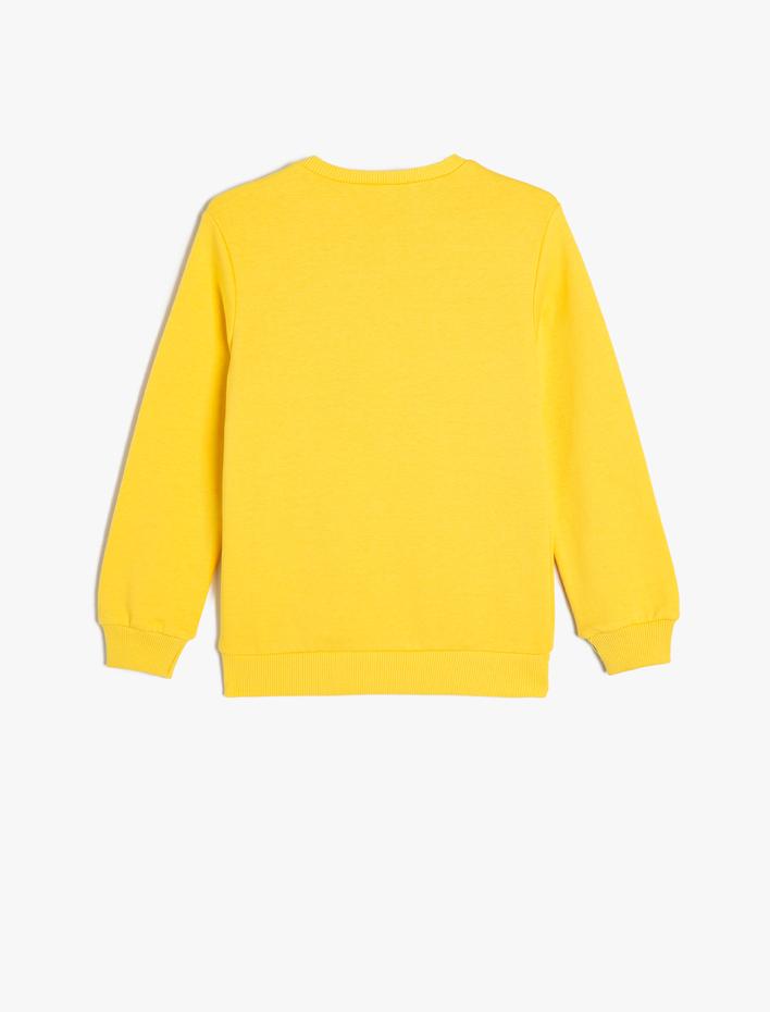 Kız Çocuk Tweety Sweatshirt Lisanslı Bisiklet Yaka Pamuklu Şardonlu