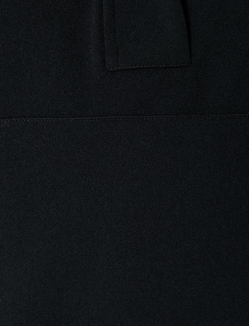   Kapşonlu Sweatshirt Yarım Fermuarlı Kanguru Cepli