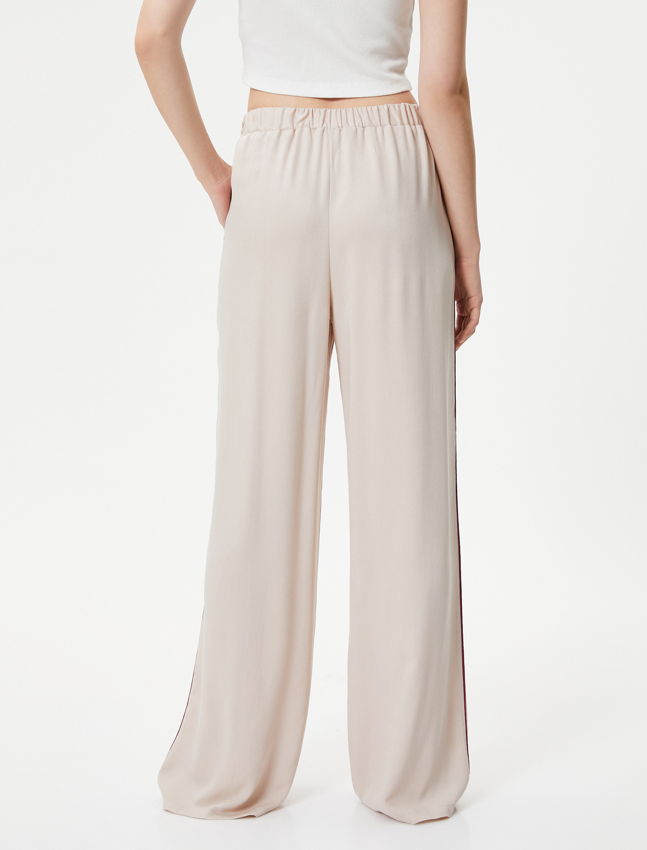   Palazzo Pantolon Yüksek Bel Cepli