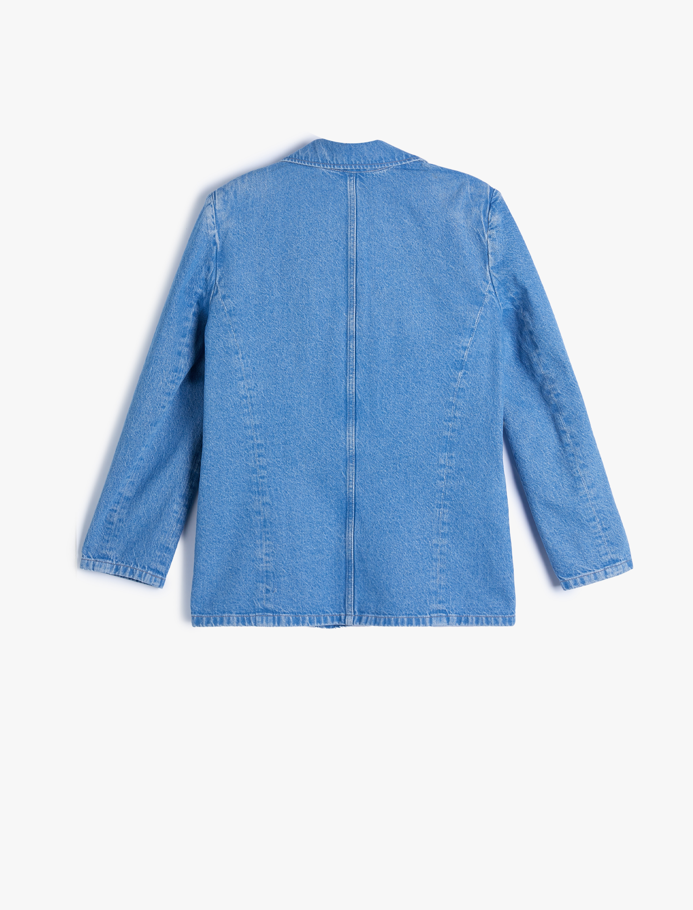   Kot Blazer Ceket Kruvaze Cep Detaylı Rahat Kalıp