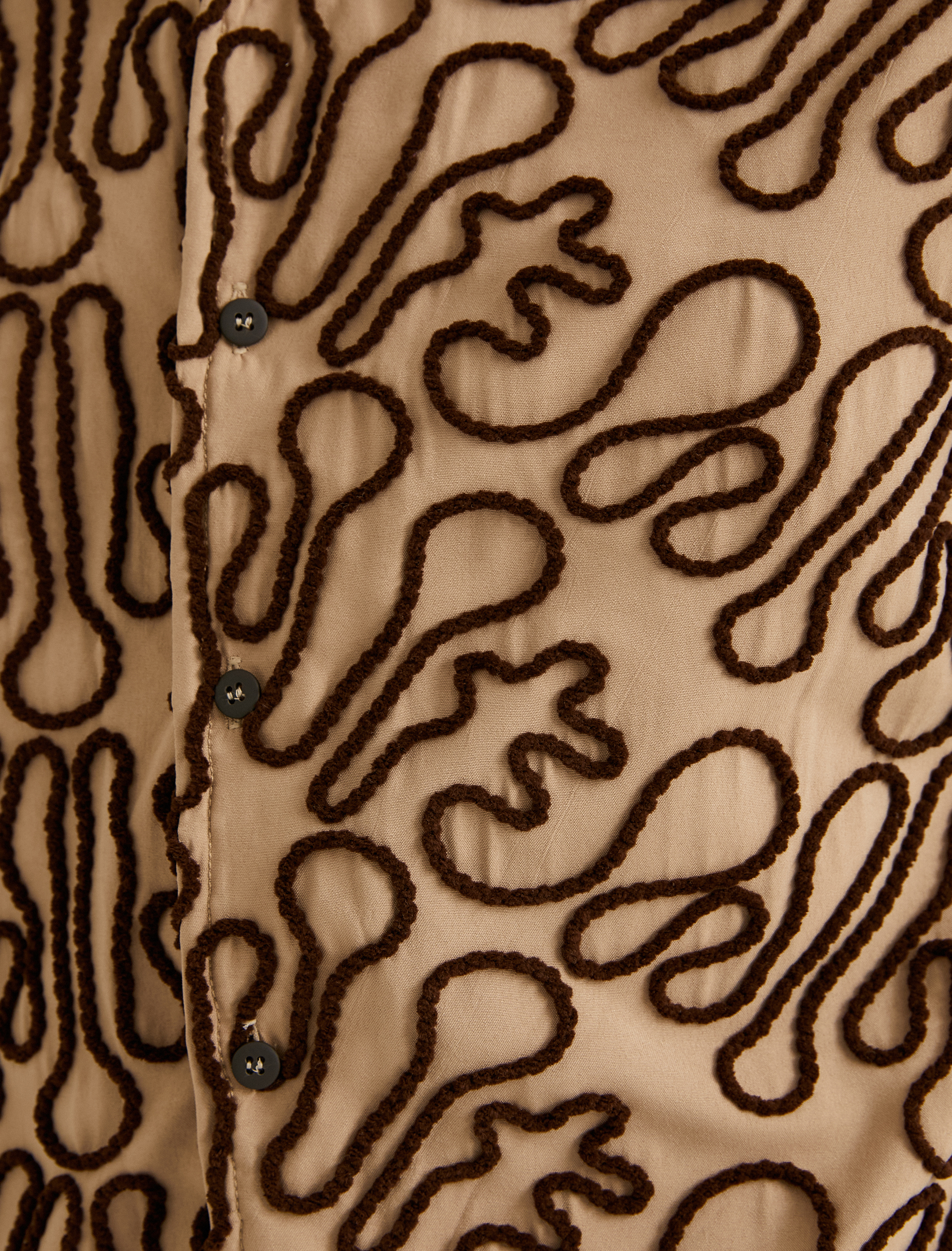 Yazlık Gömlek Kısa Kollu Devrik Yaka İşlemeli Regular Fit