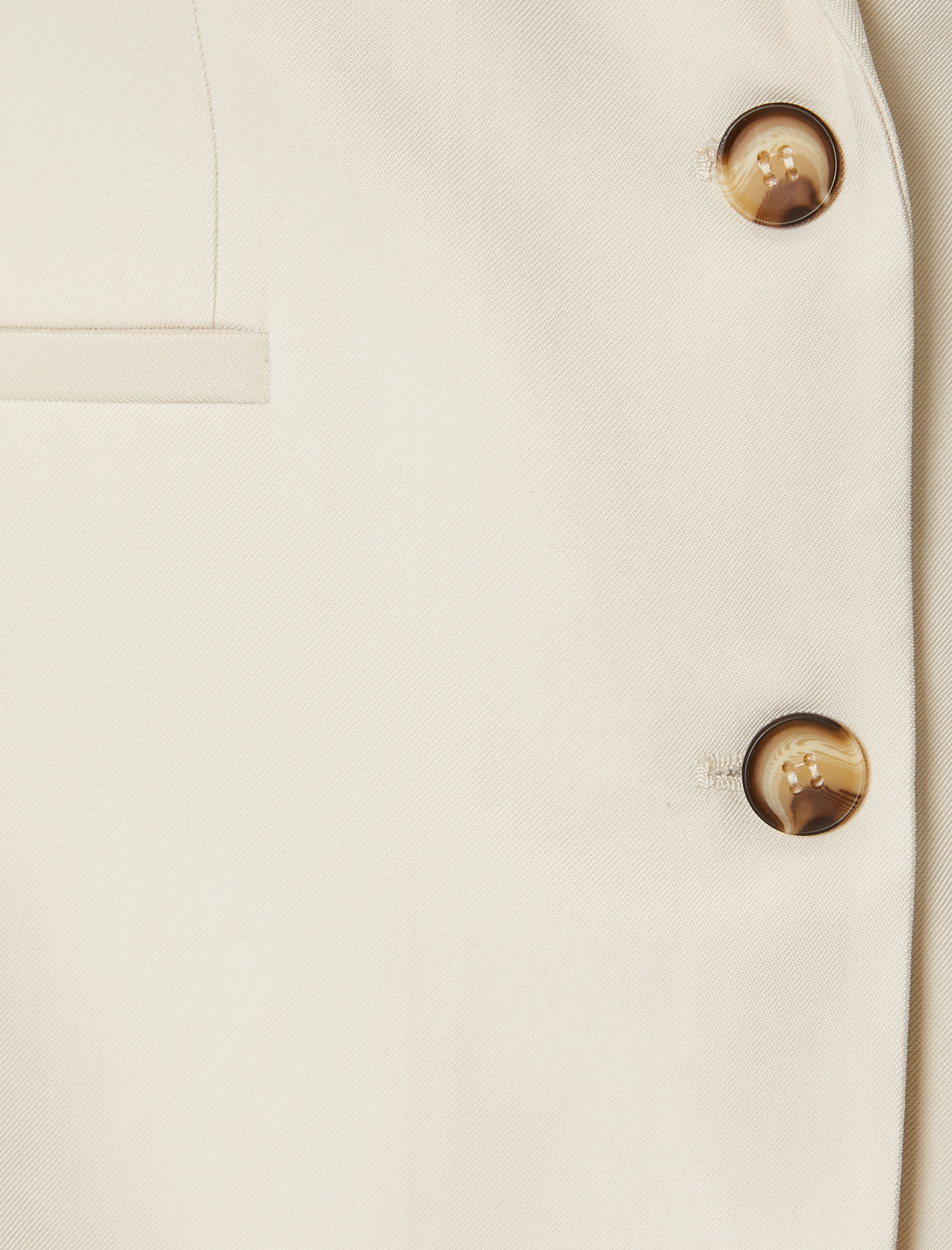   Uzun Yelek Kruvaze Düğmeli