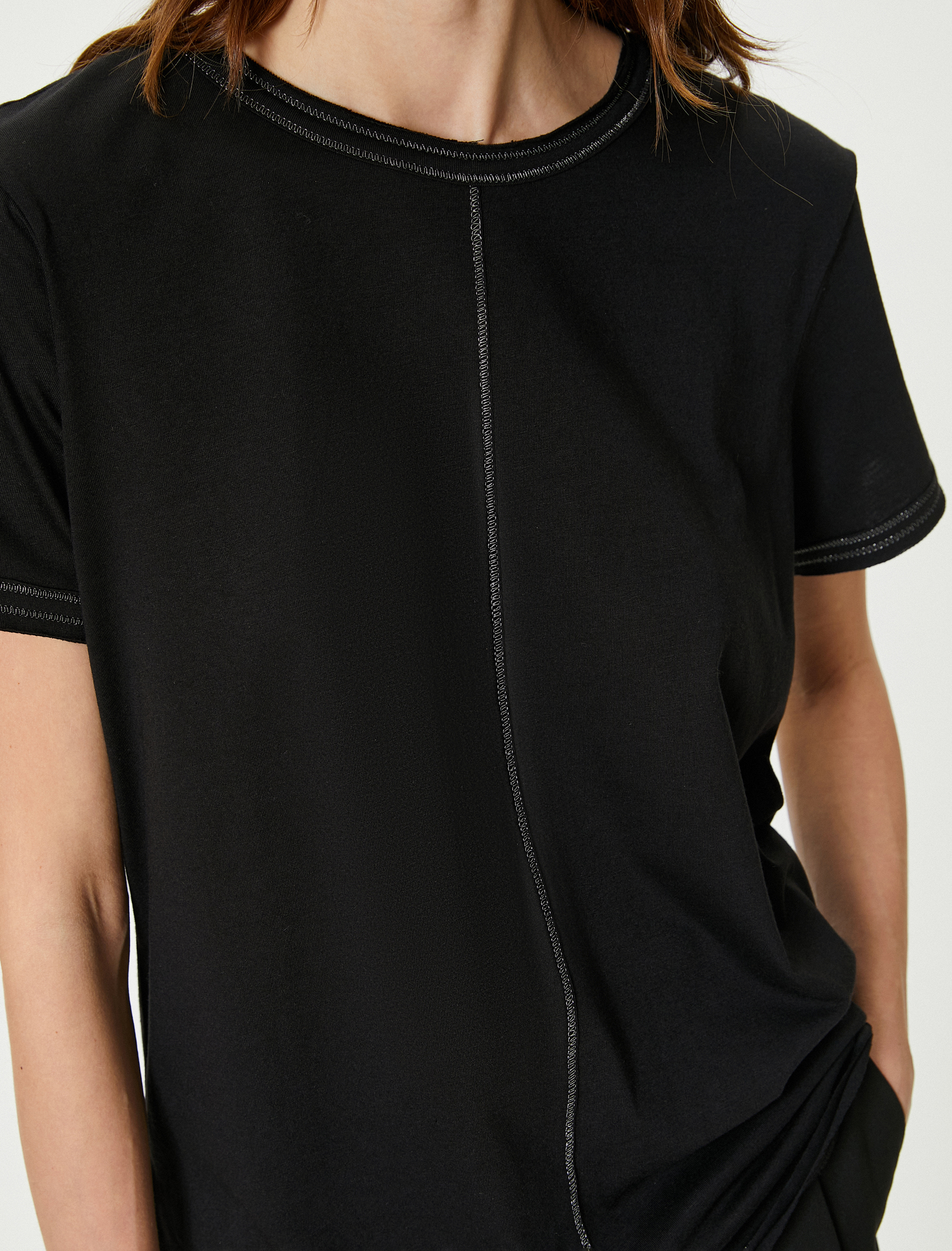   Basic Tişört Bisiklet Yaka Kısa Kollu Standart Kesim