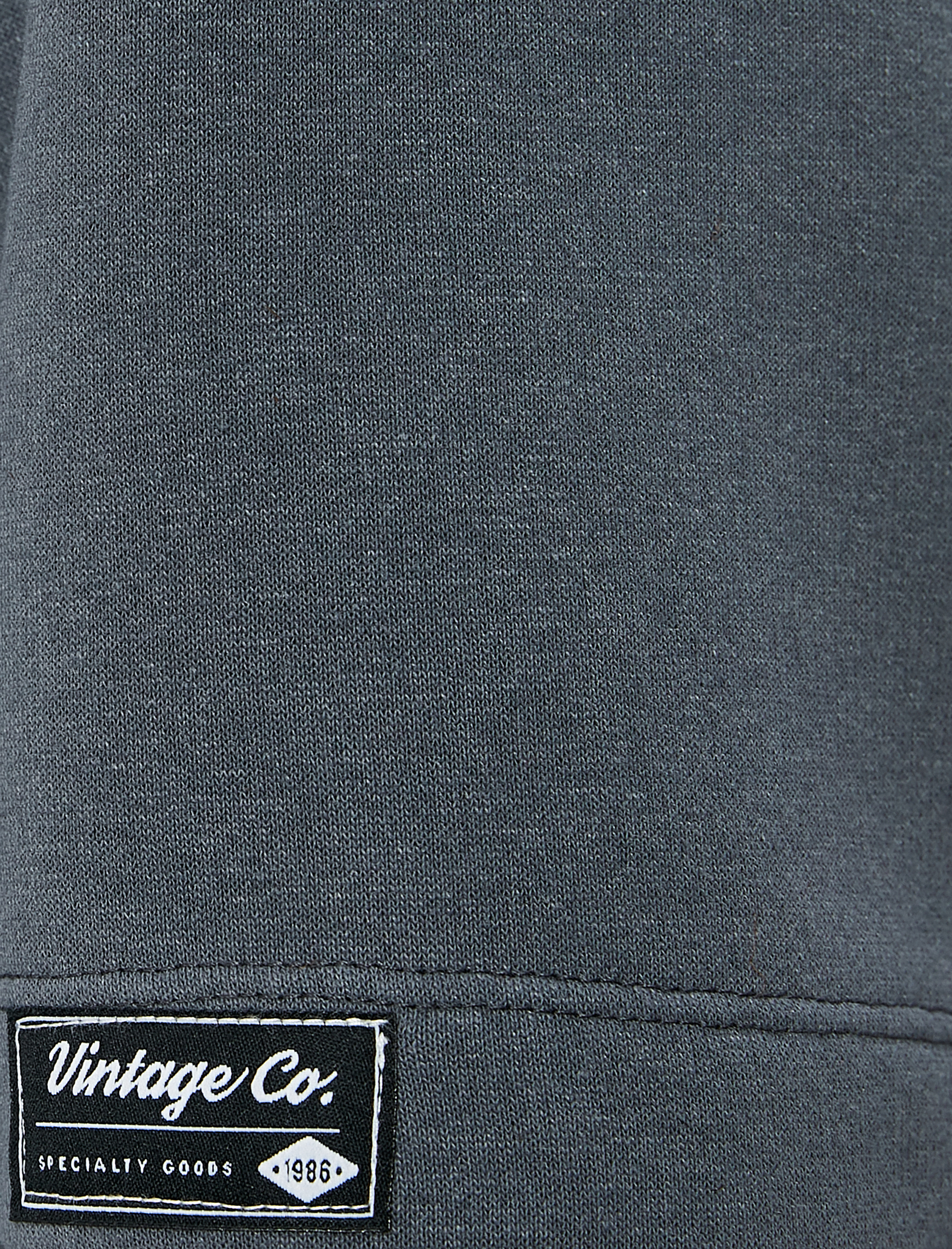   Oversize Tişört Etiket Detaylı Bisiklet Yaka