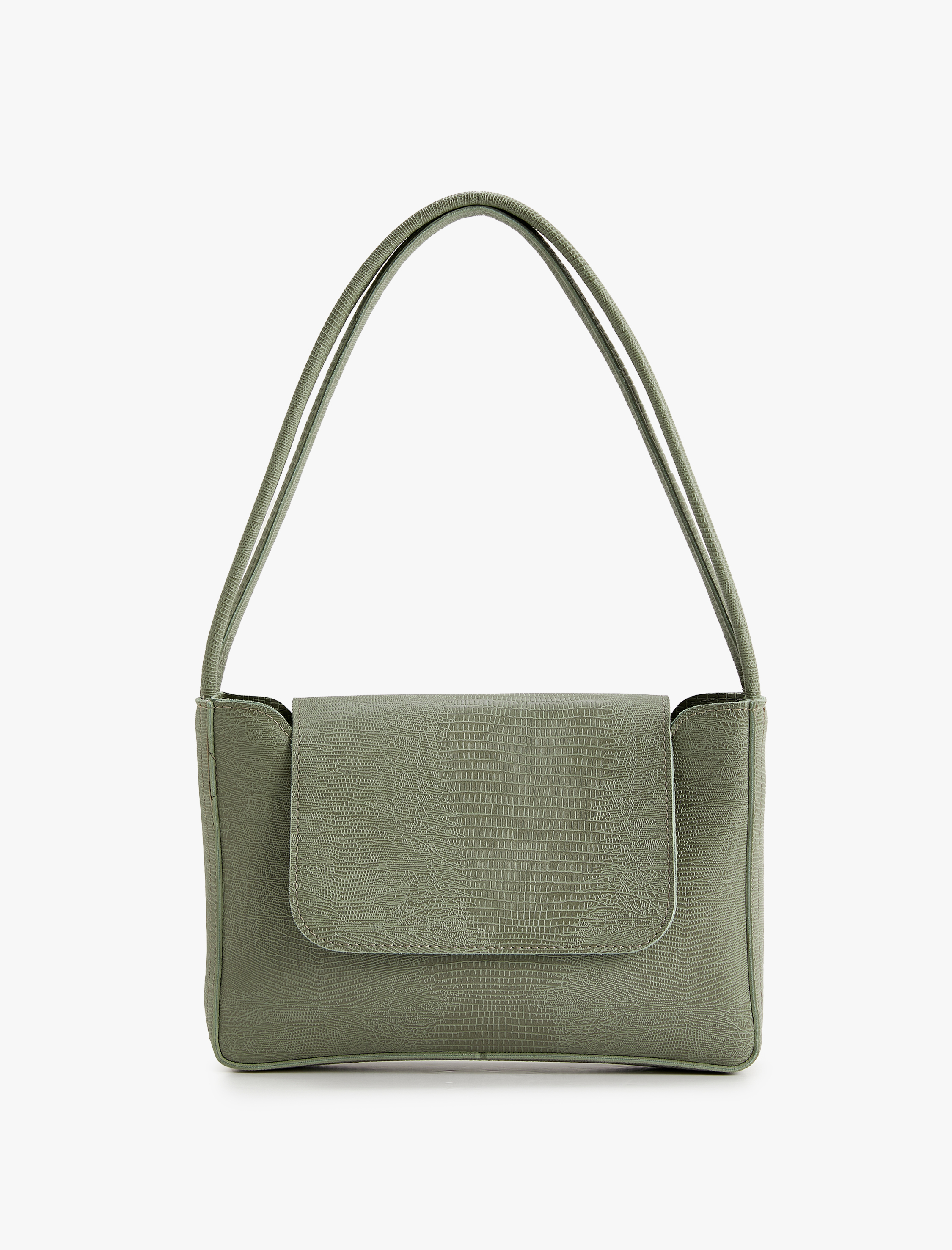  Kadın Baget Çanta Kapaklı Suni Deri