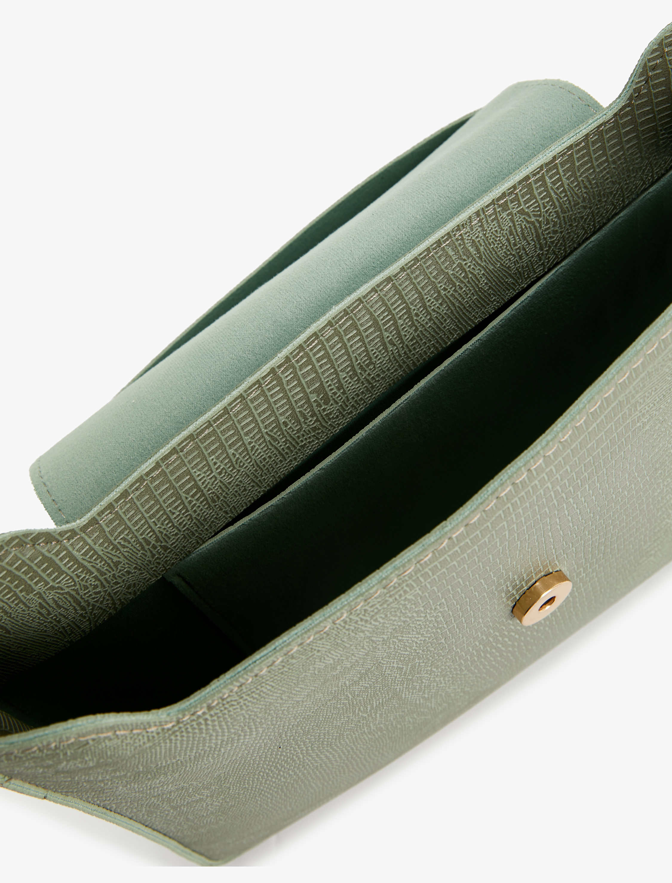  Kadın Baget Çanta Kapaklı Suni Deri