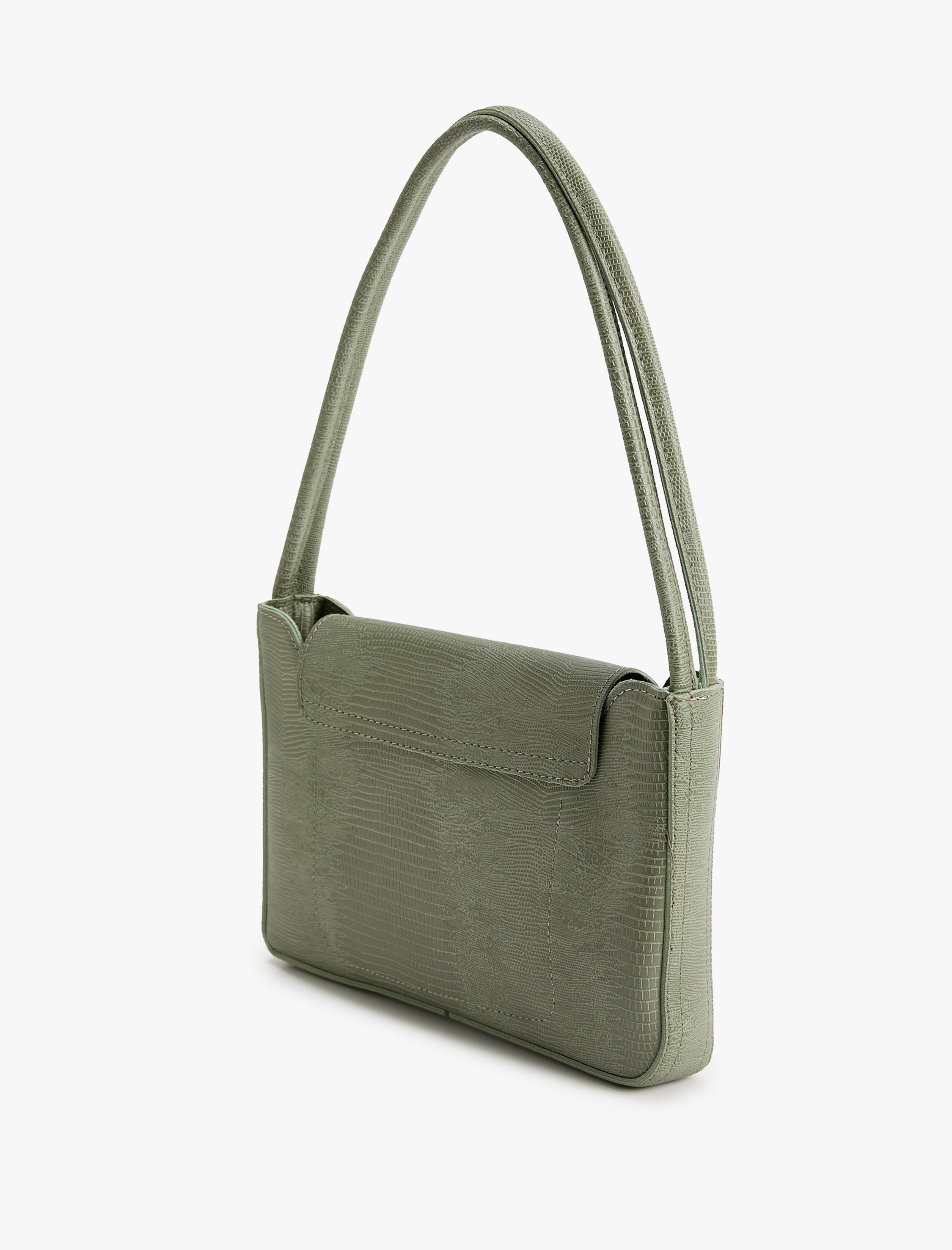  Kadın Baget Çanta Kapaklı Suni Deri