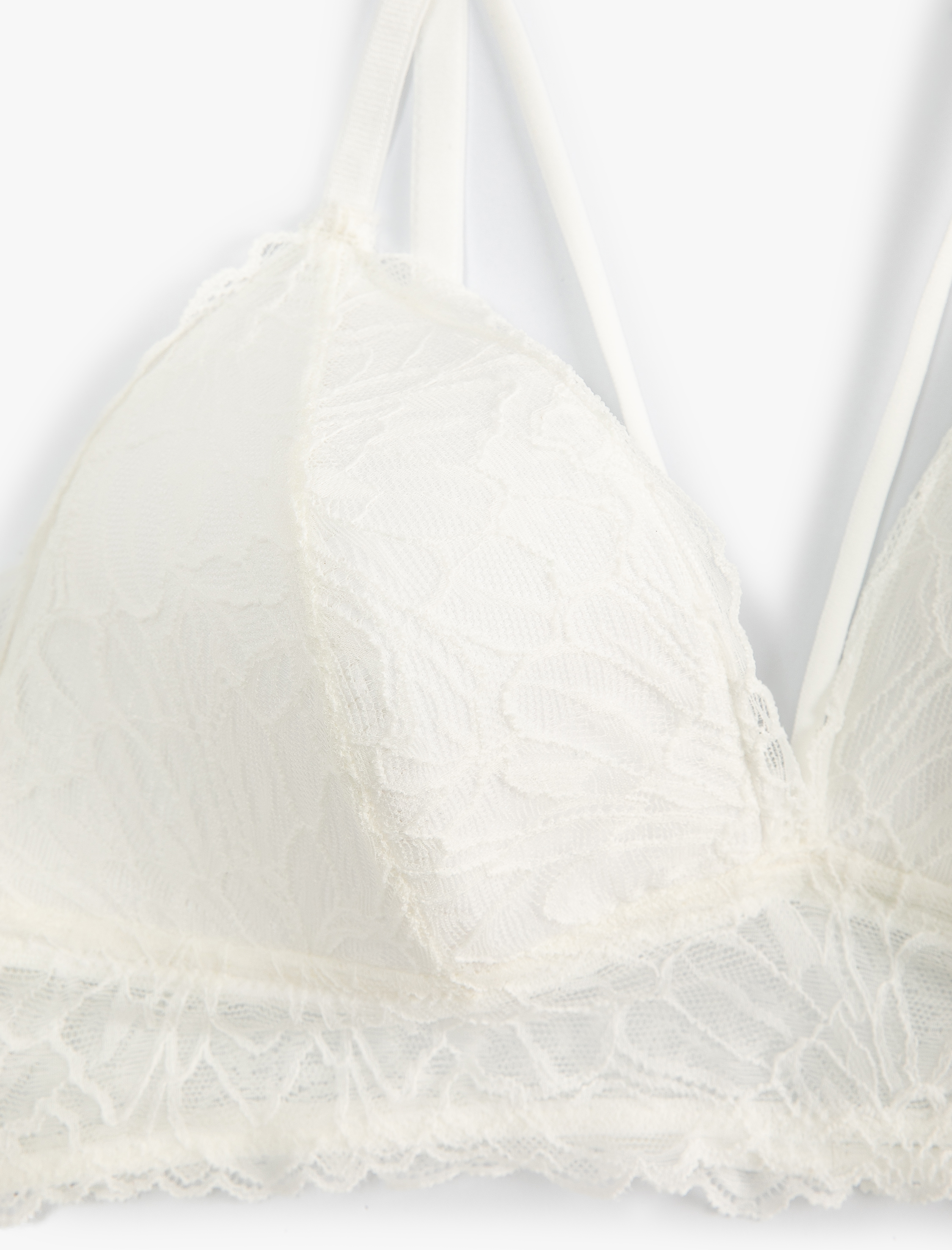   Dantelli Bralet Sütyen Dolgusuz Balensiz