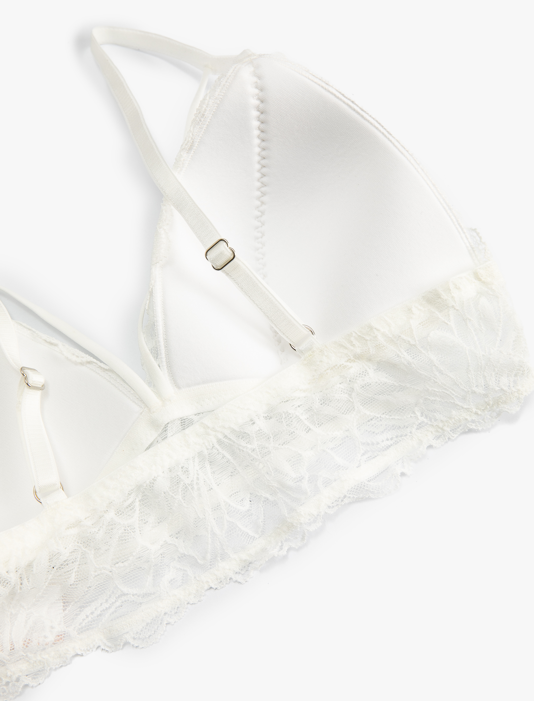   Dantelli Bralet Sütyen Dolgusuz Balensiz